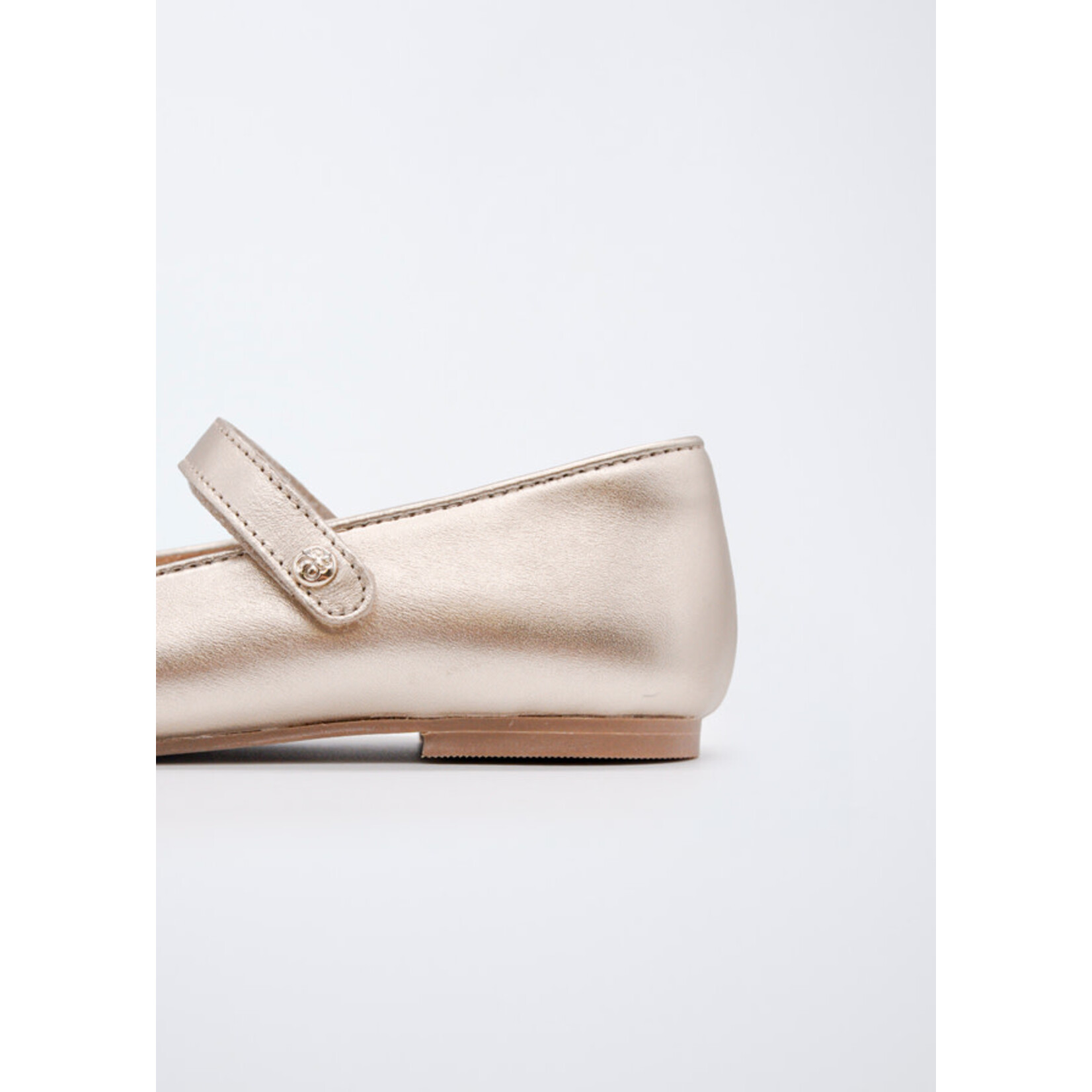 Abel & Lula Abel & Lula Mary janes w tulle bow Champagne - 26 05487B