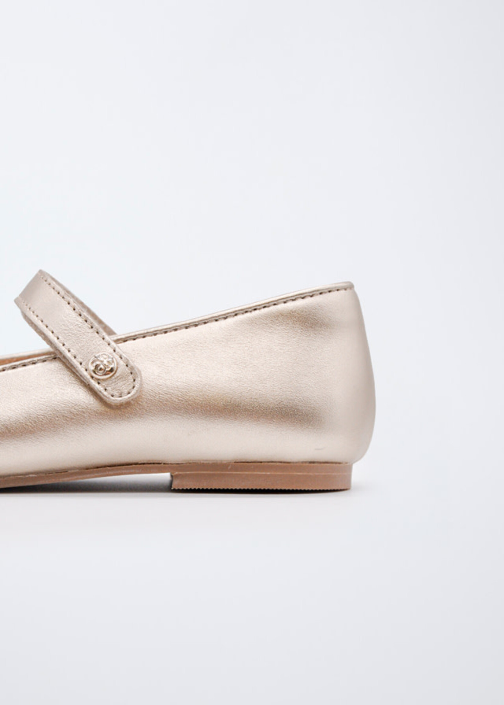 Abel & Lula Abel & Lula Mary janes w tulle bow Champagne - 26 05487B