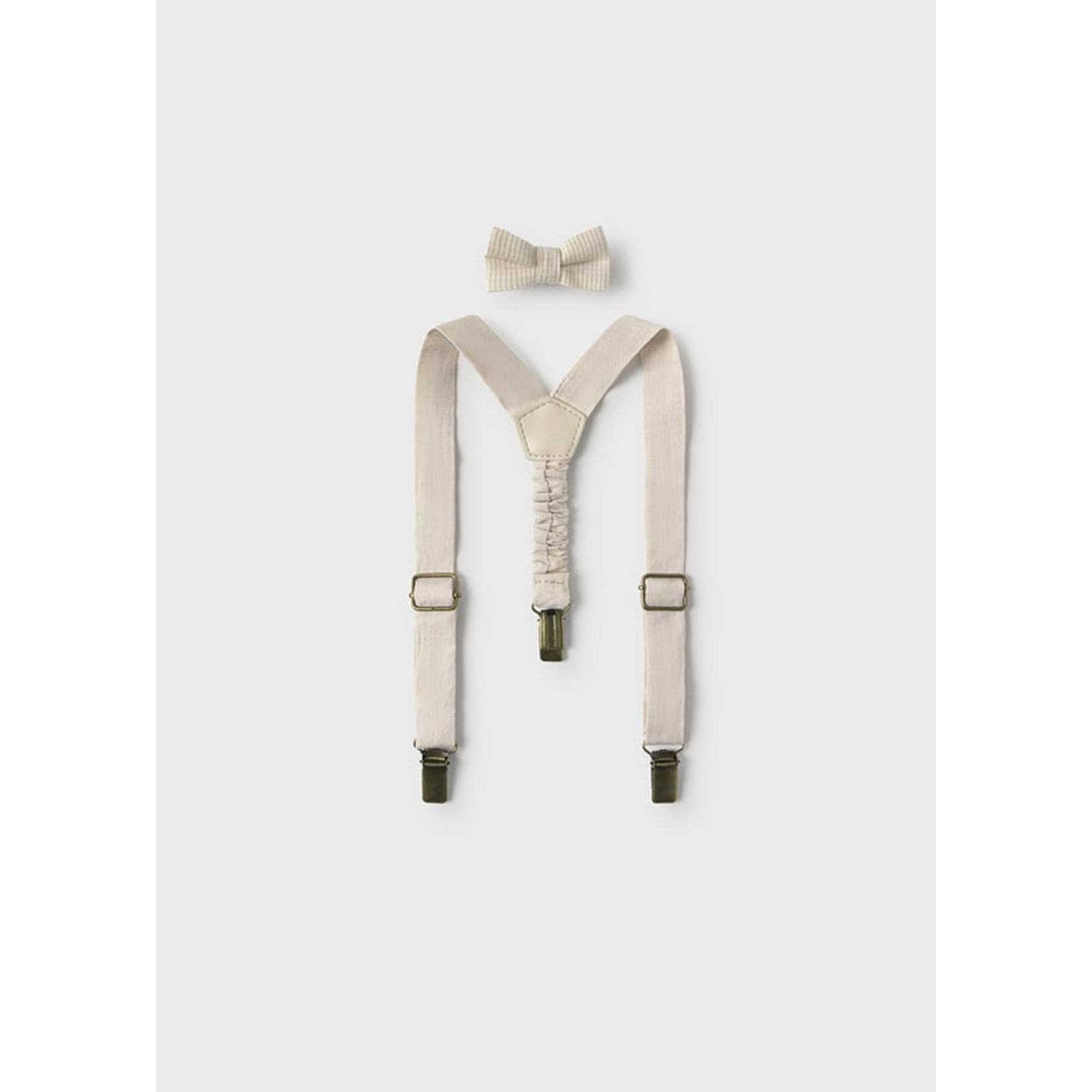 Mayoral Mayoral suspenders and bowtie set oat mixed - 26 10161