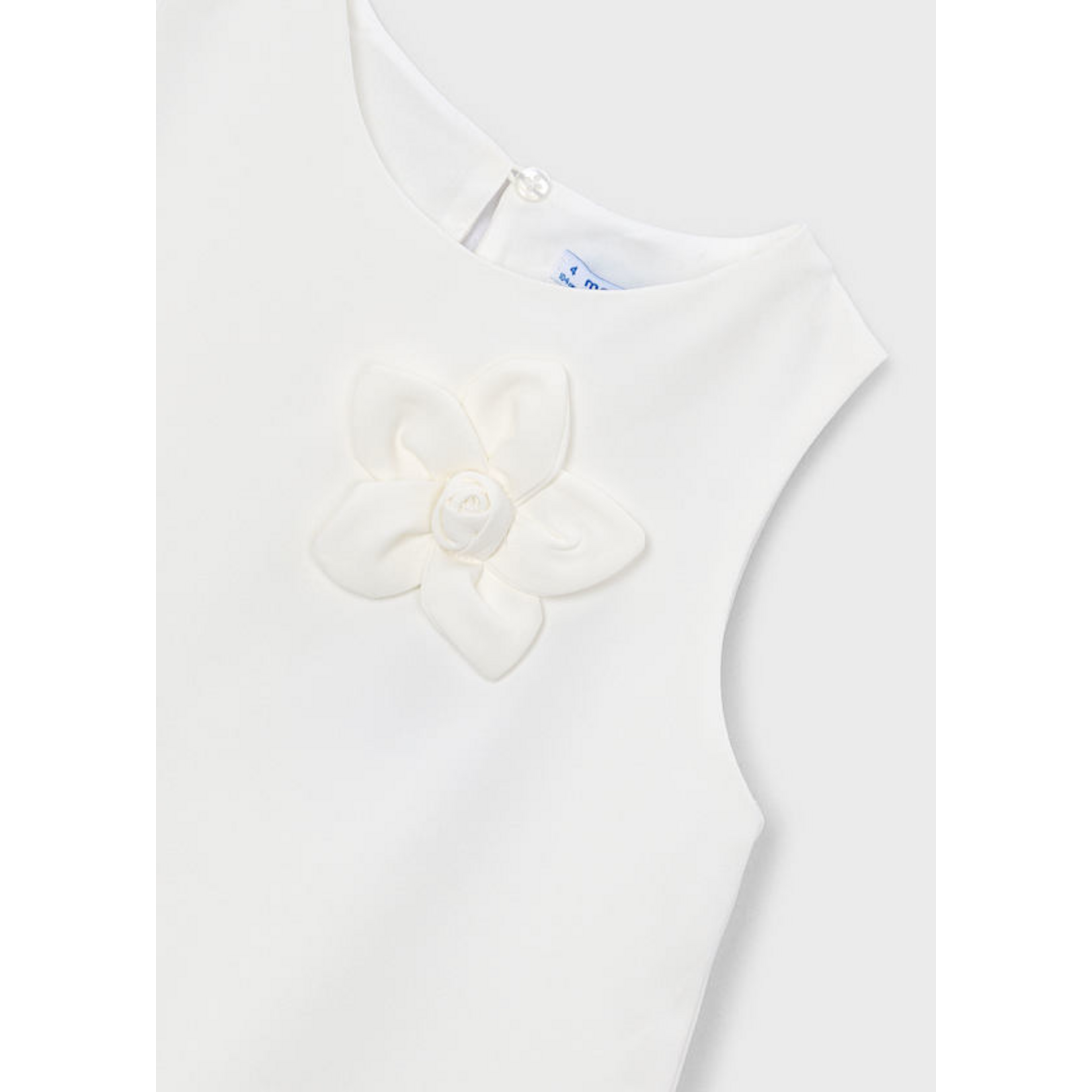 Mayoral Mayoral Crepe flower dress Natural - 26 03922