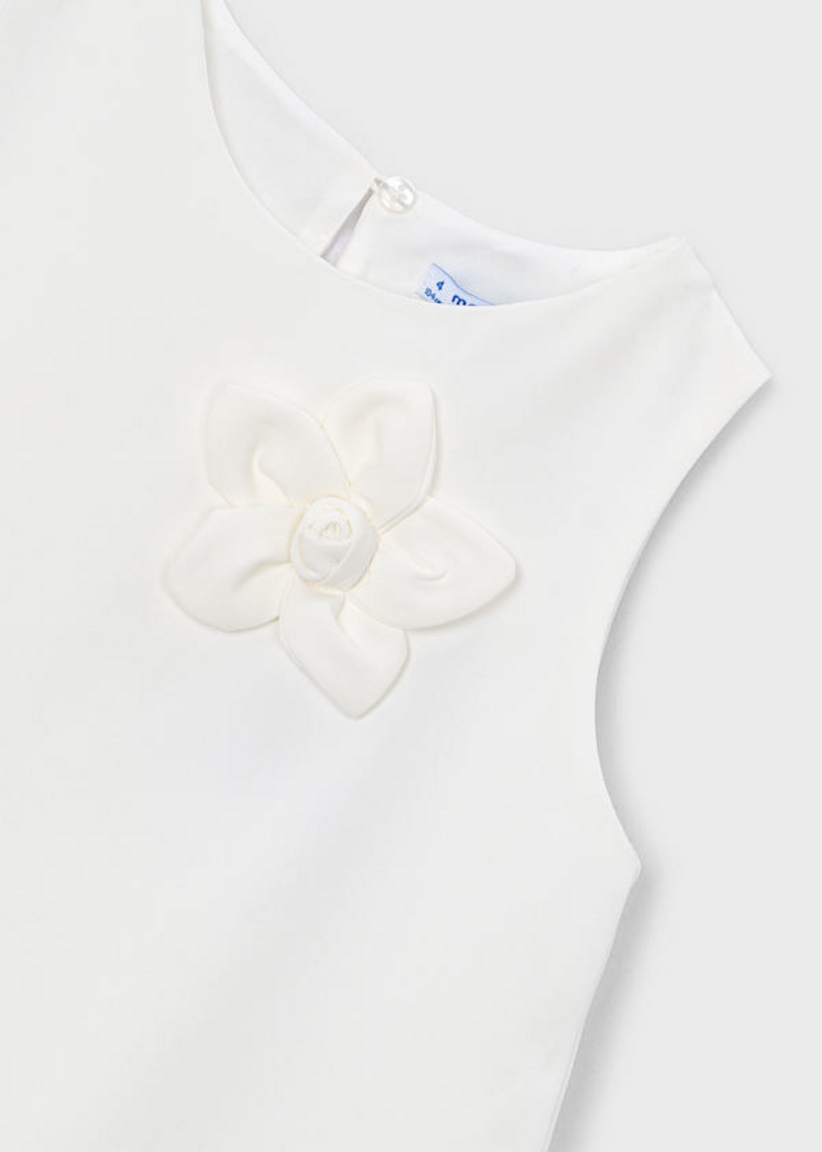 Mayoral Mayoral Crepe flower dress Natural - 26 03922