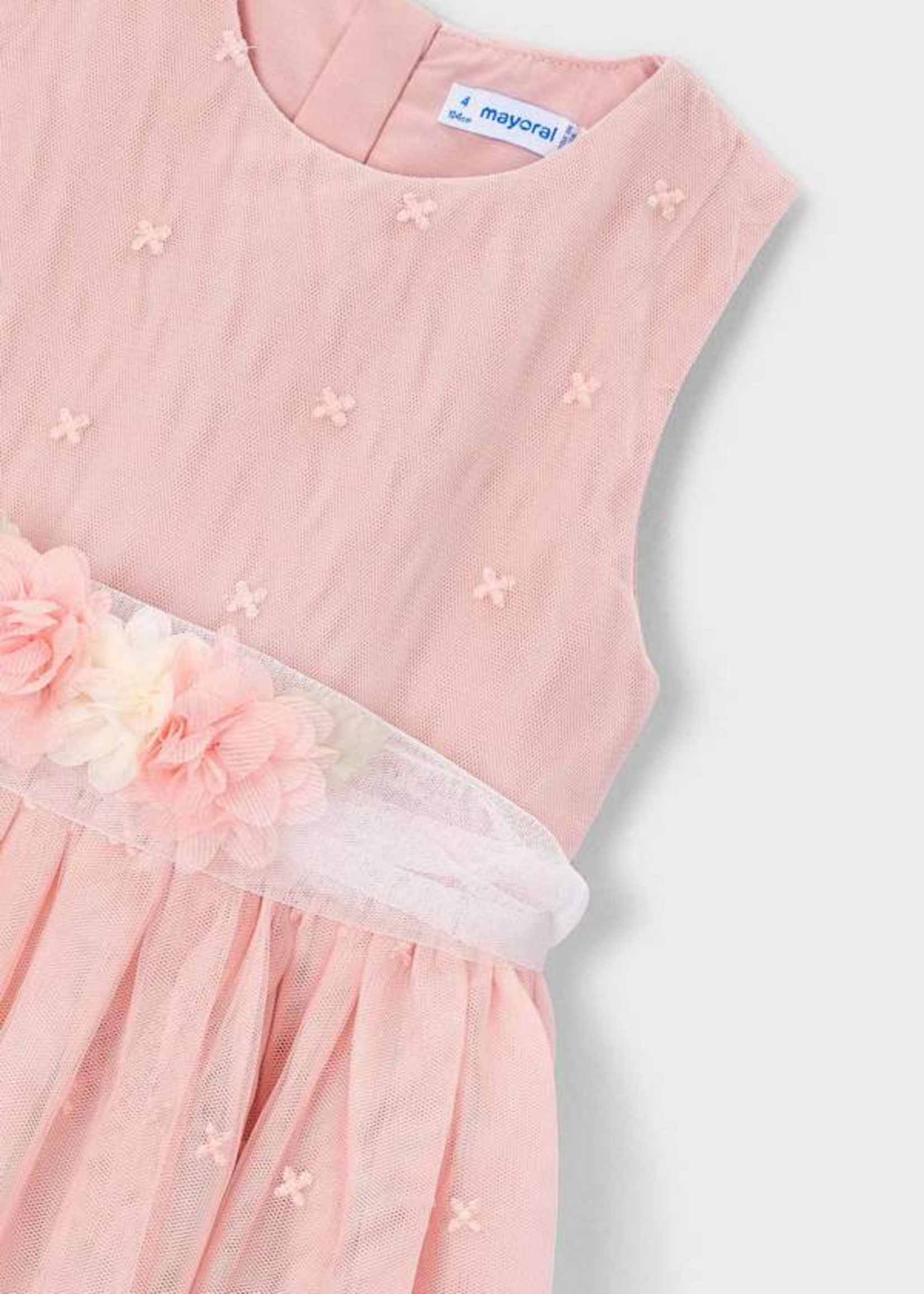 Mayoral Mayoral Embroidered tulle dress Blossom - 26 03919