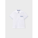 Mayoral Mayoral s/l polo suiting White - 26 03103