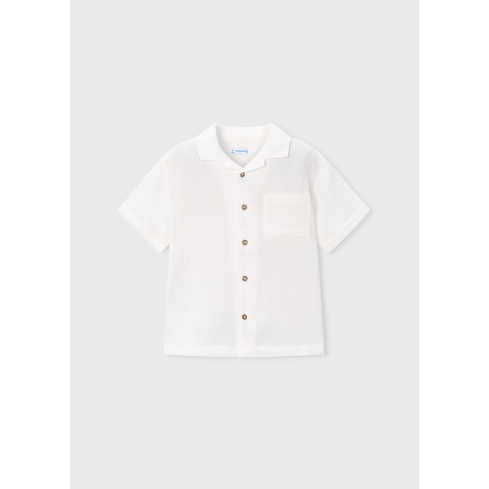 Mayoral Mayoral S/s shirt Cream - 26 03116