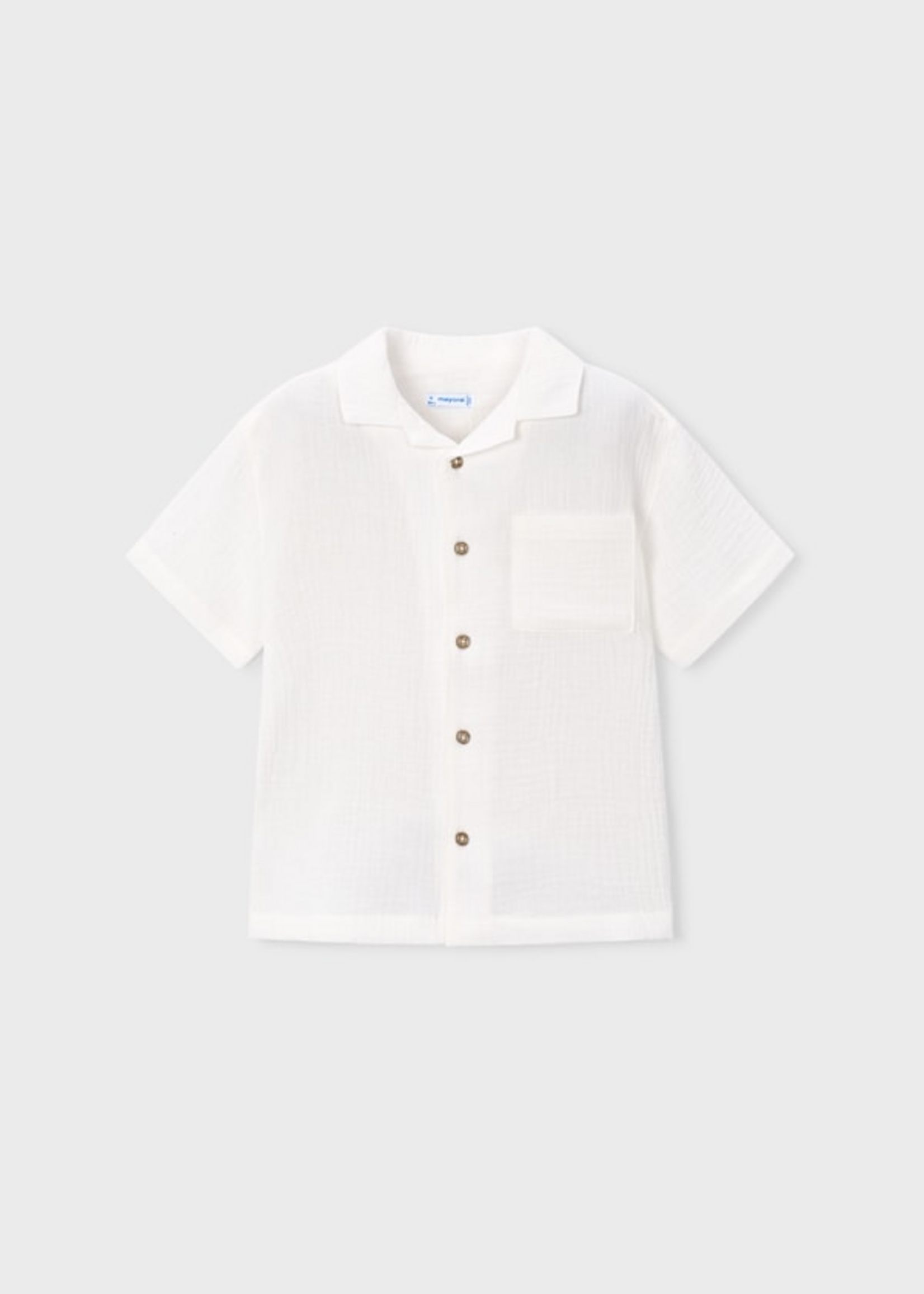 Mayoral Mayoral S/s shirt Cream - 26 03116