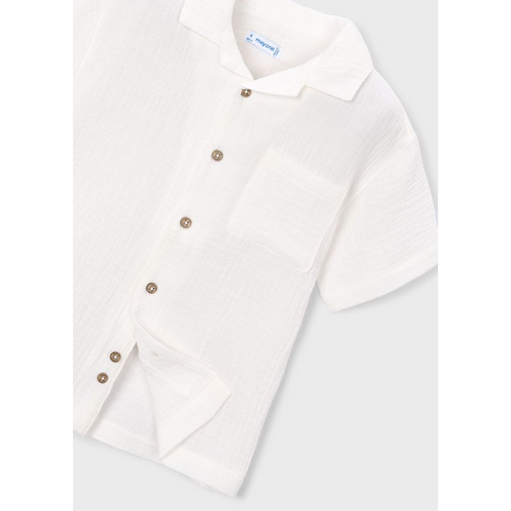 Mayoral Mayoral S/s shirt Cream - 26 03116