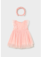 Mayoral Mayoral tulle dress w/ headband Blossom - 26 01905