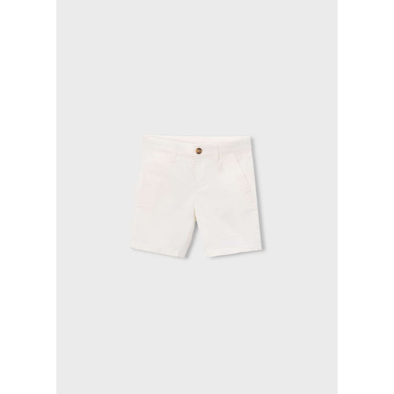 Mayoral Mayoral Basic twill chino shorts Cream - 26 00202
