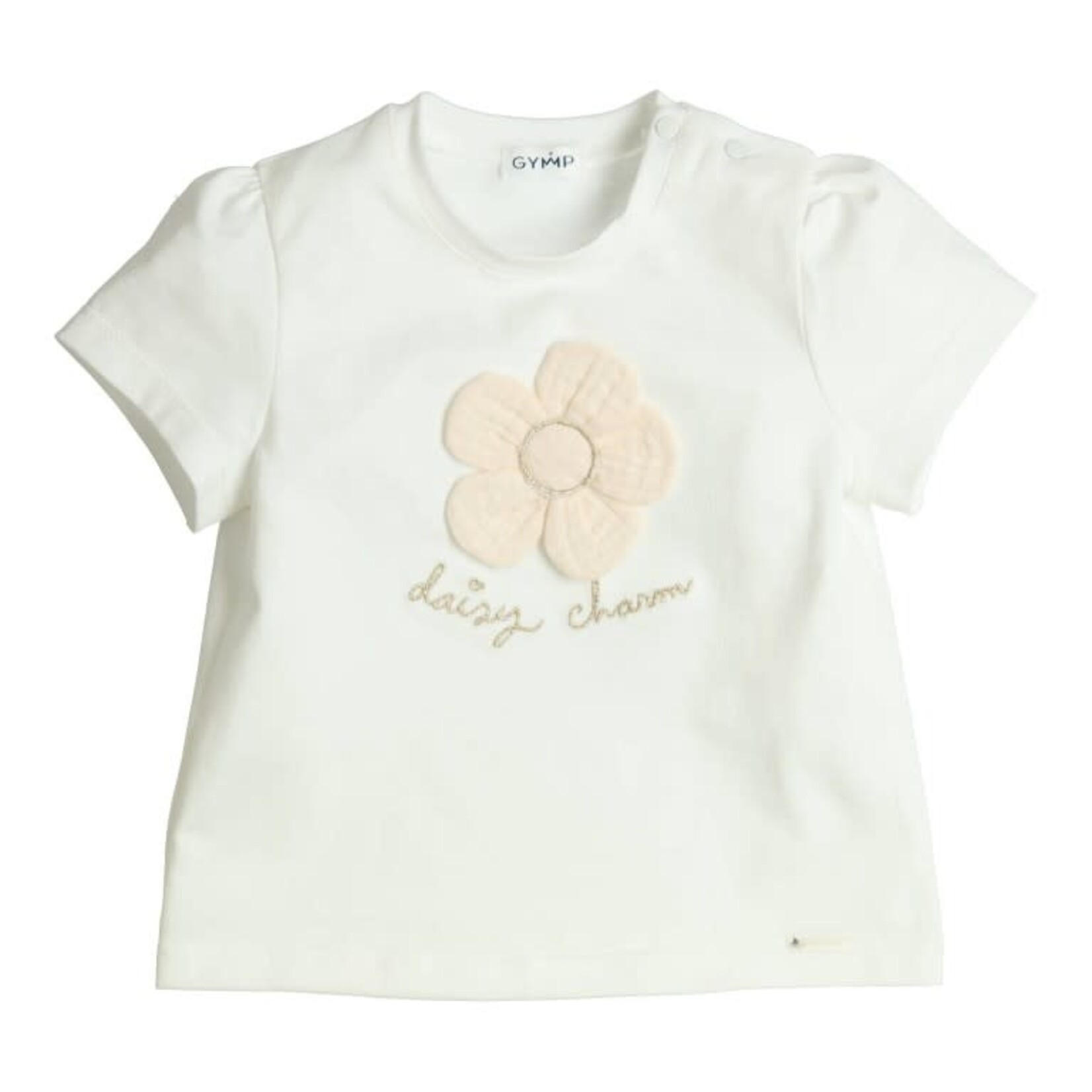 GYMP GYMP T-shirt Aerobic Daisy Charm Off White - Beige 353-6185-10
