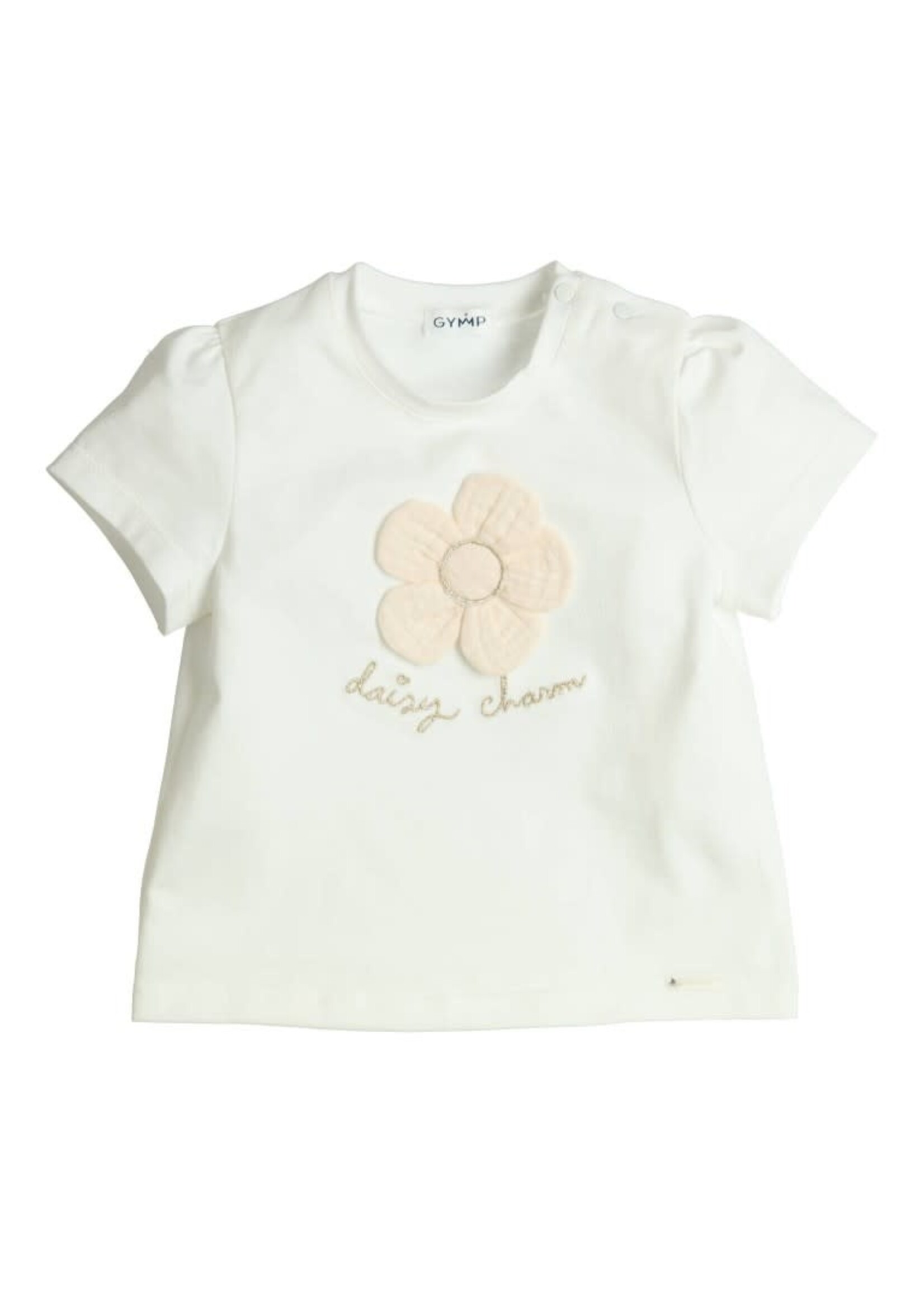 GYMP GYMP T-shirt Aerobic Daisy Charm Off White - Beige 353-6185-10