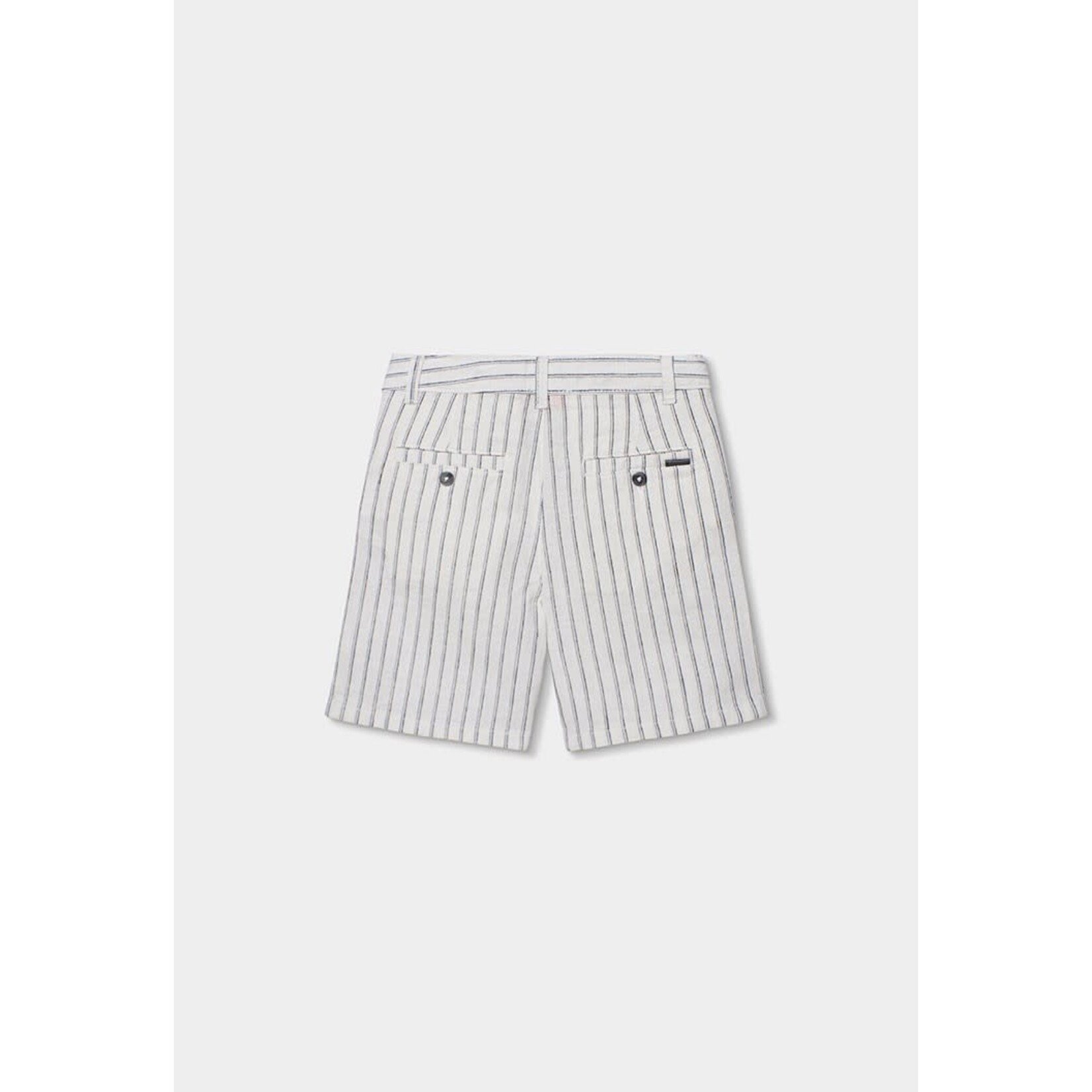 Boboli Boboli Linen bermuda shorts for boy -BCI stripes 853028