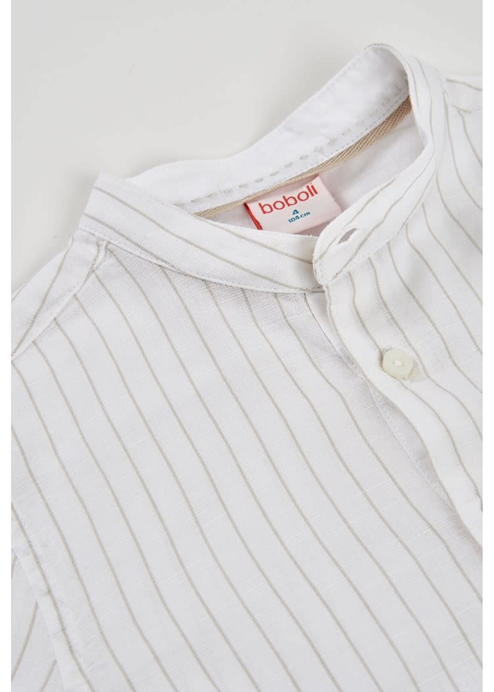 Boboli Boboli Shirt linen striped for boy -BCI stripes 863007B