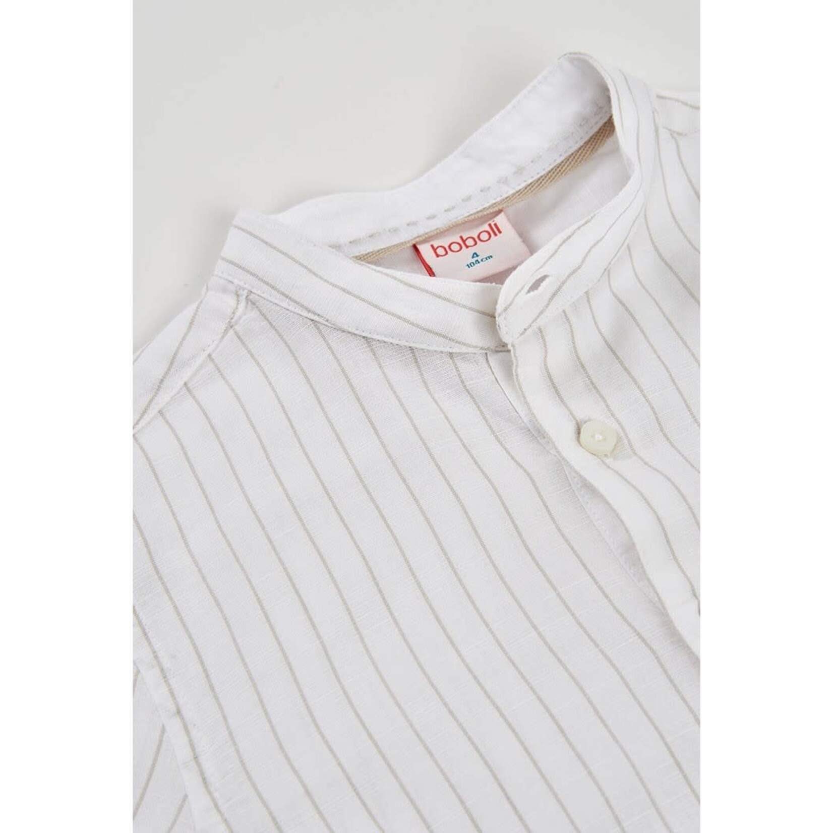 Boboli Boboli Shirt linen striped for boy -BCI stripes 863007