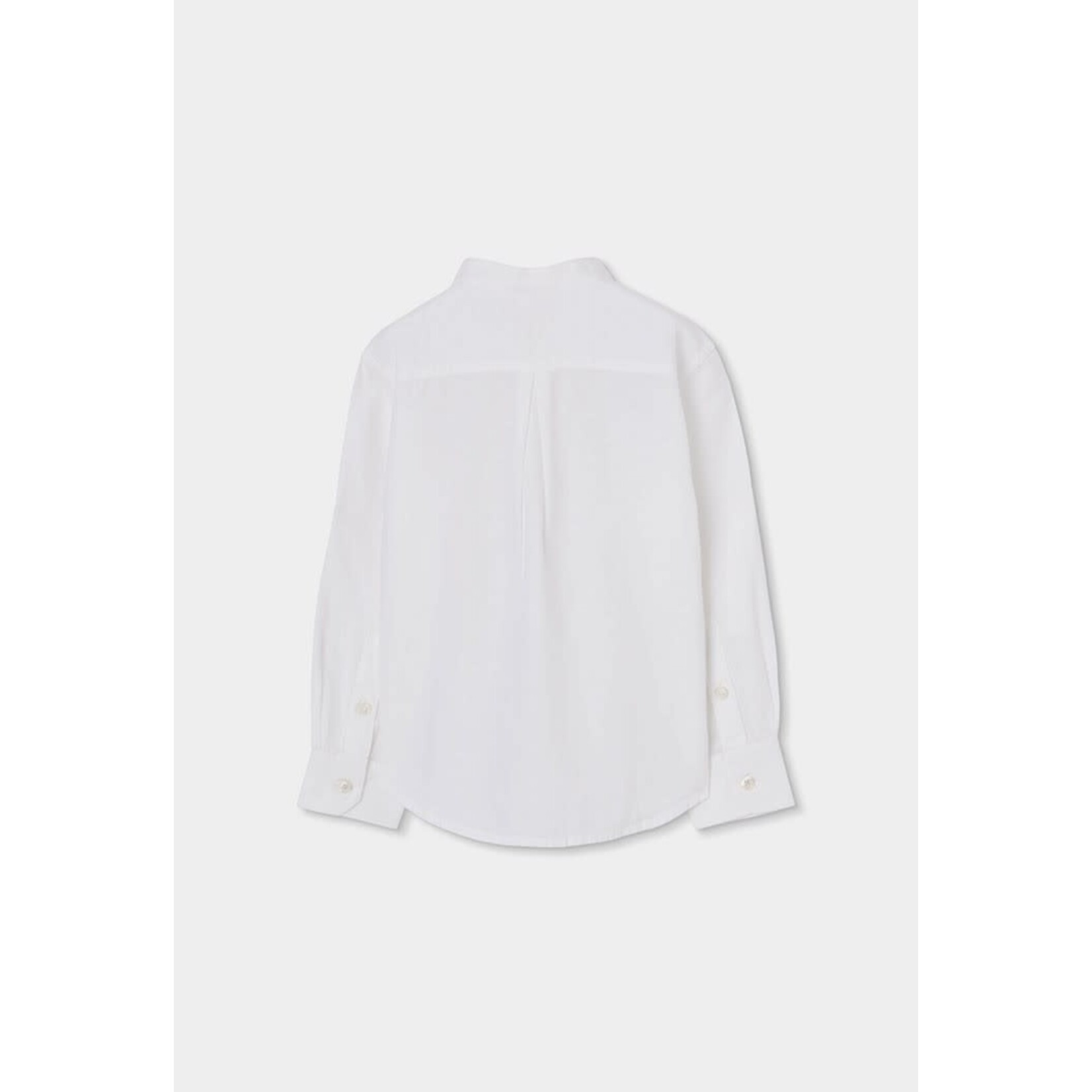 Boboli Boboli Linen shirt long sleeves for boy -BCI white 863030B