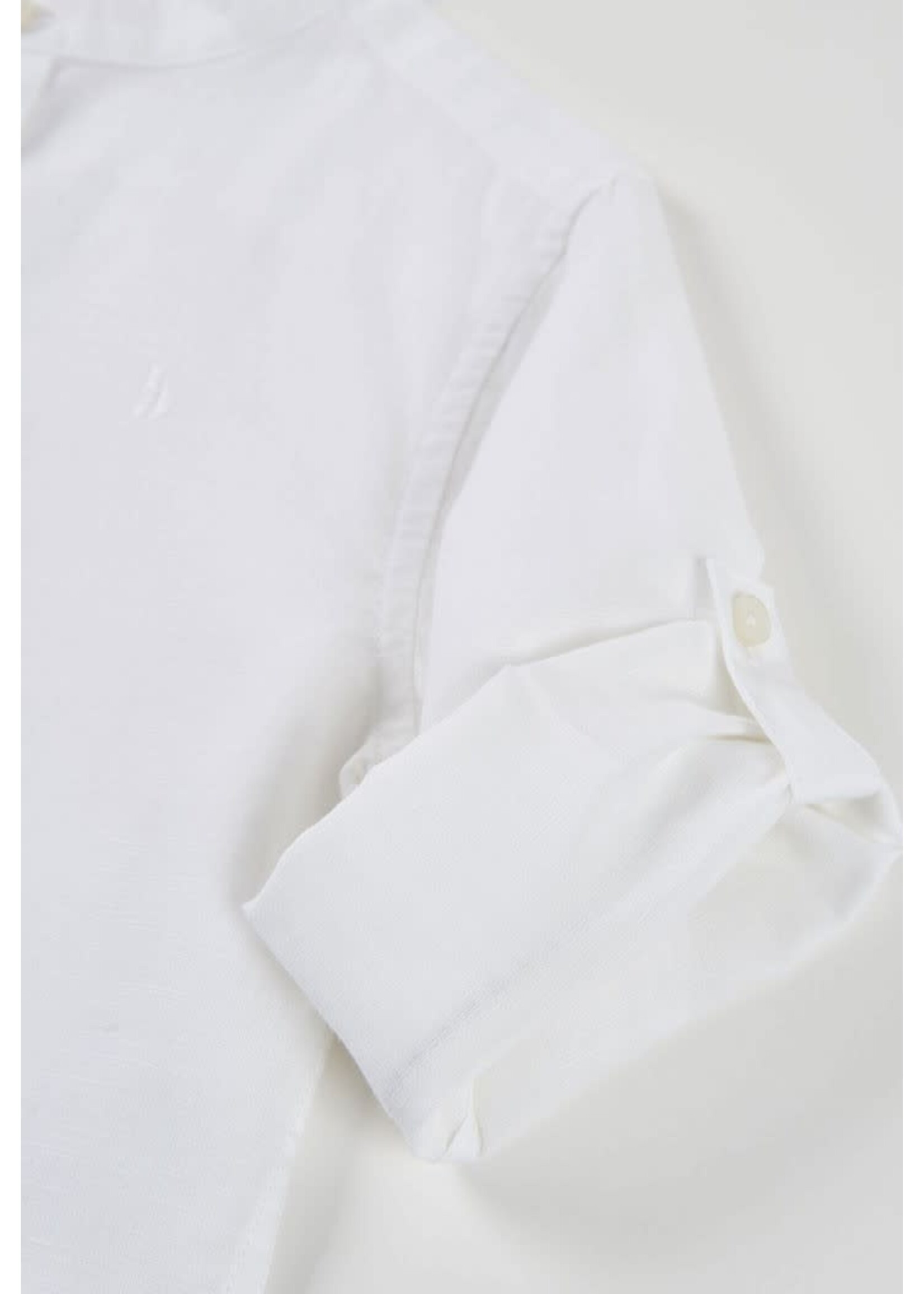 Boboli Boboli Linen shirt long sleeves for boy -BCI white 863030B