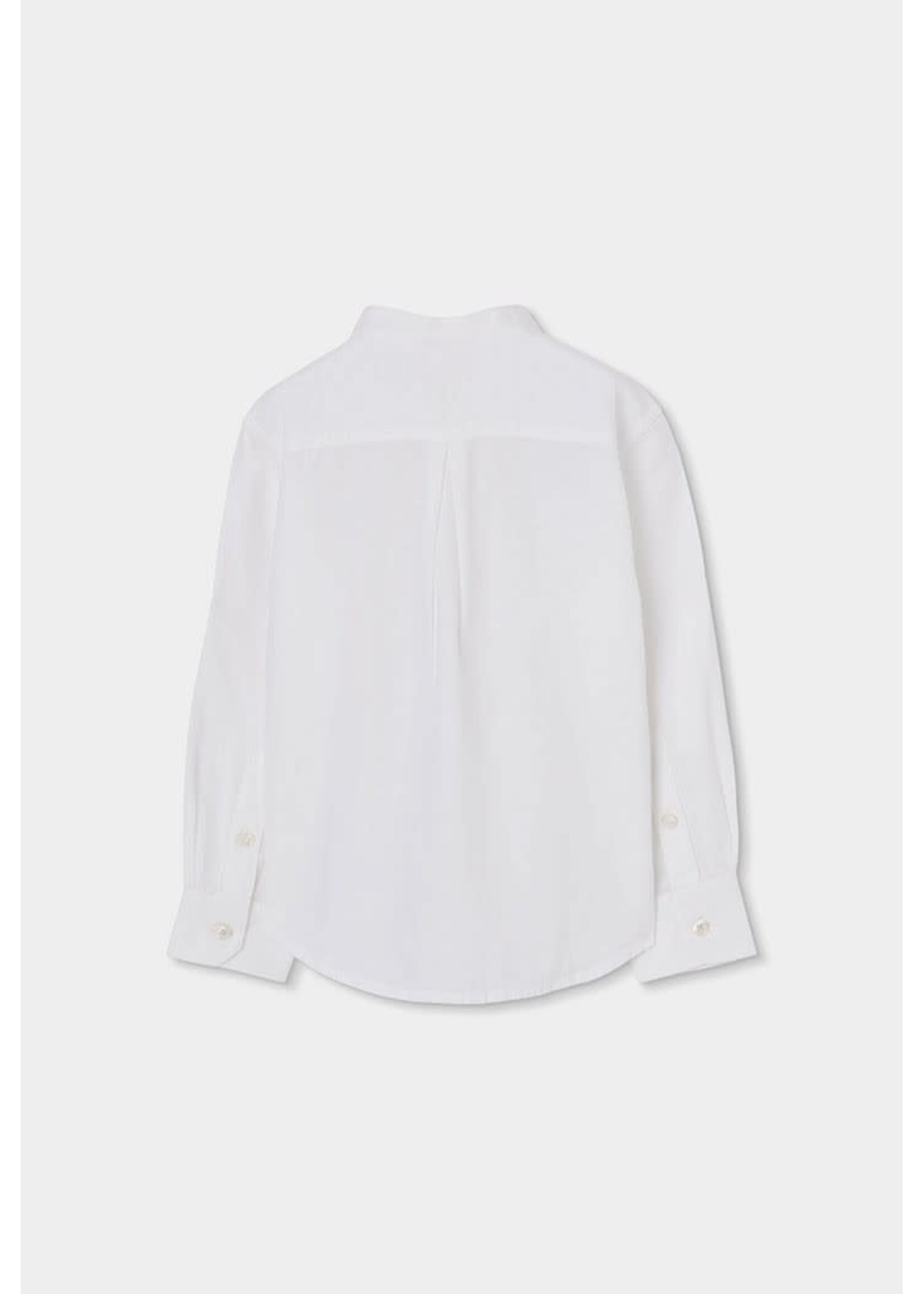 Boboli Boboli Linen shirt long sleeves for boy -BCI white 863030