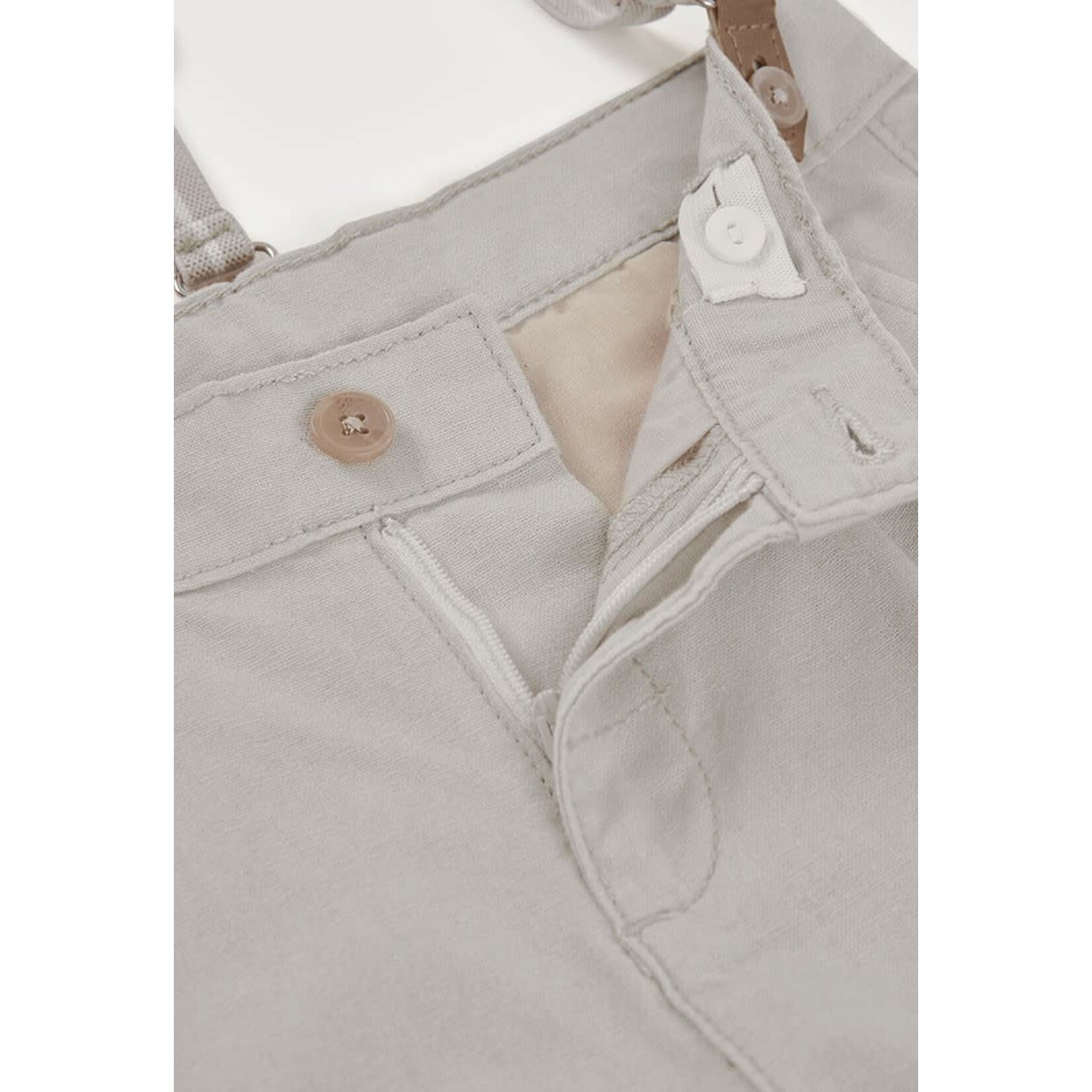 Boboli Boboli Linen bermuda shorts for boy -BCI stone 863041B