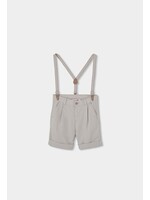 Boboli Boboli Linen bermuda shorts for boy -BCI stone 863041