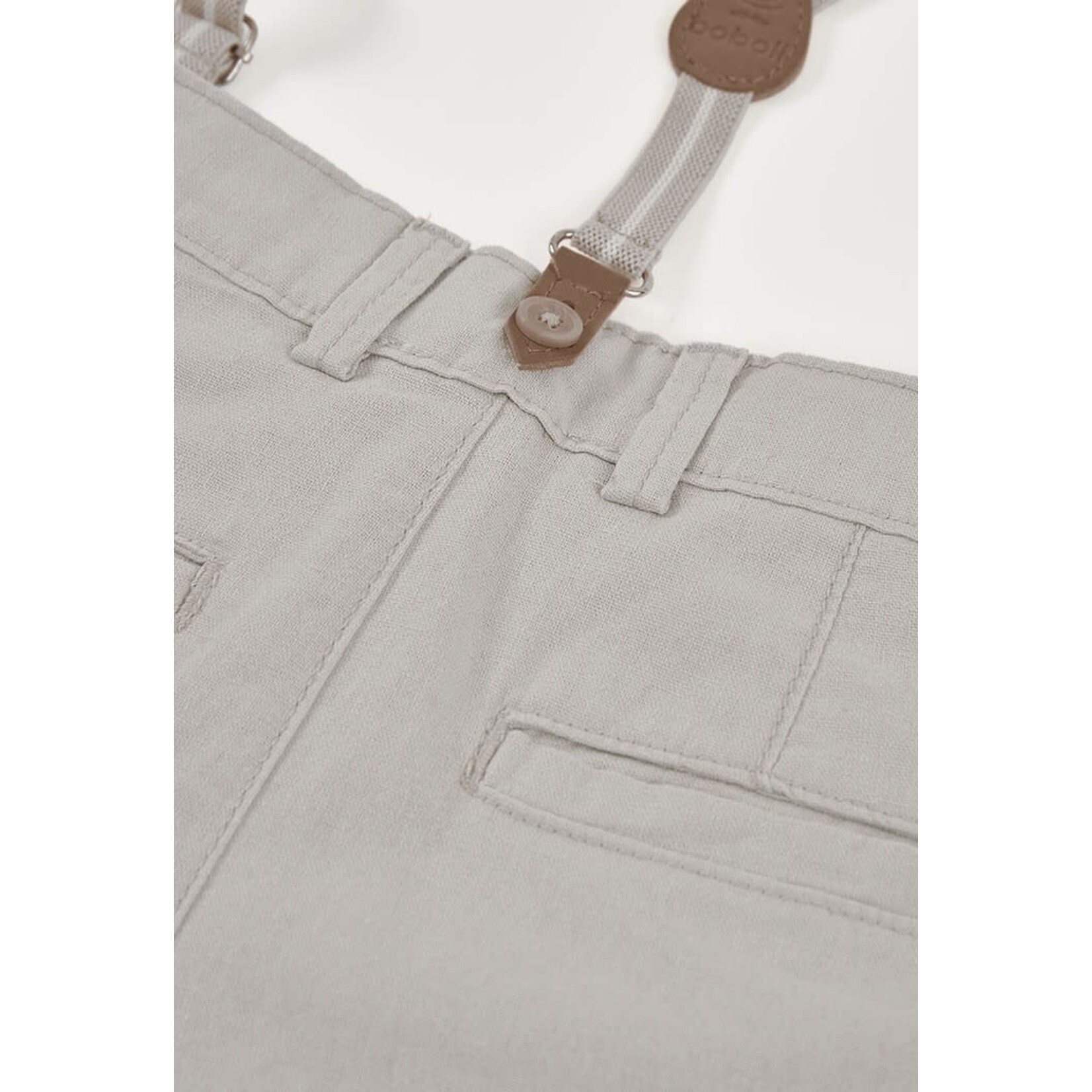 Boboli Boboli Linen bermuda shorts for boy -BCI stone 863041