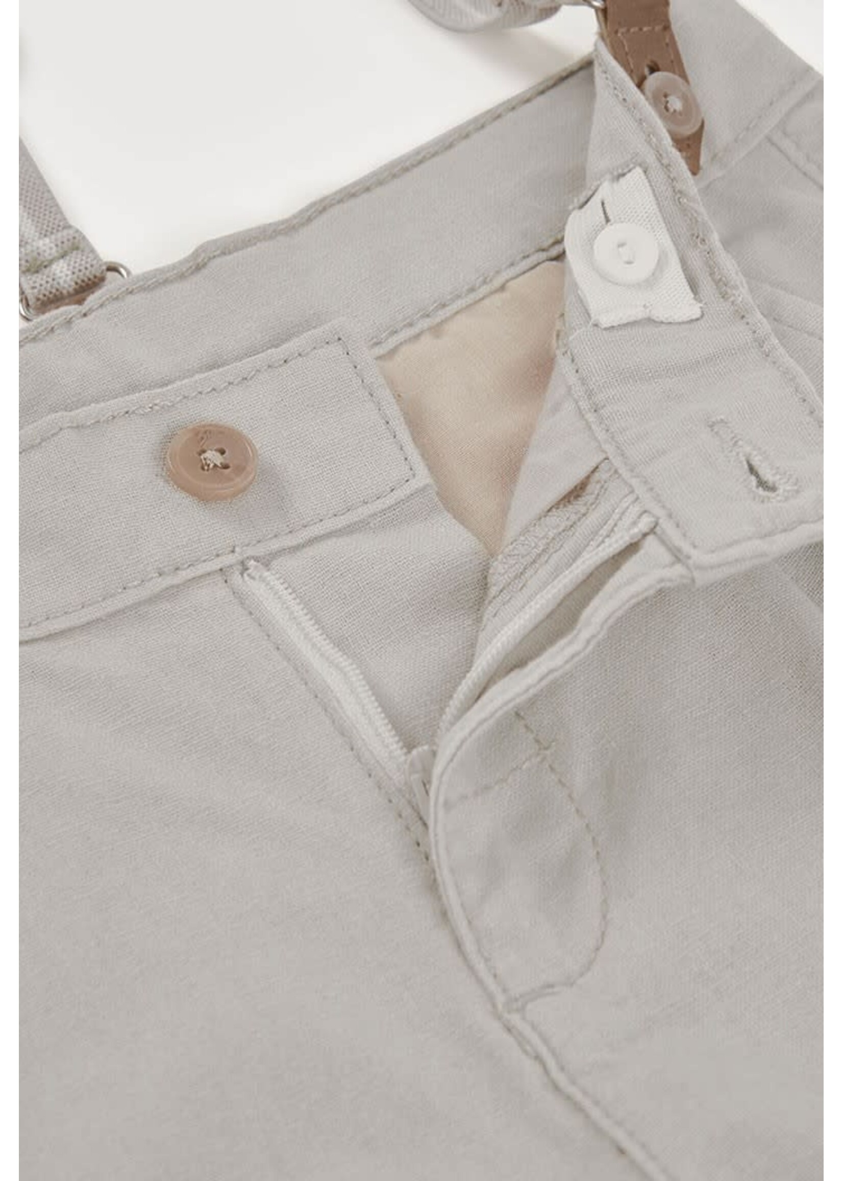 Boboli Boboli Linen bermuda shorts for boy -BCI stone 863041