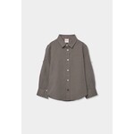 Boboli Boboli Linen shirt long sleeves for boy -BCI brown 873019