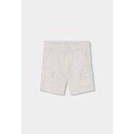 Boboli Boboli Linen bermuda shorts for boy -BCI white 813068