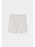 Boboli Boboli Linen bermuda shorts for boy -BCI white 813068