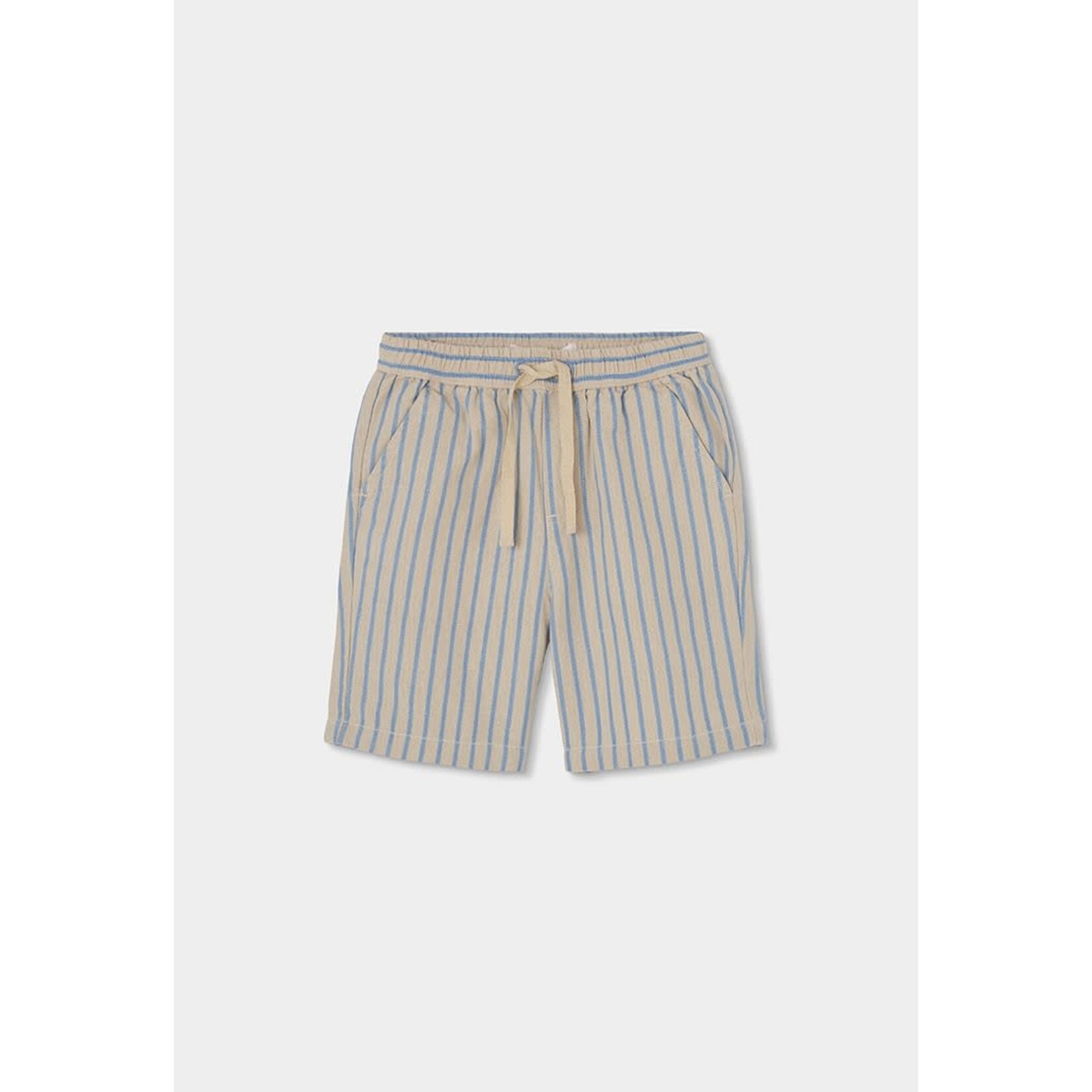 Boboli Boboli Linen bermuda shorts for boy -BCI stripes 833015