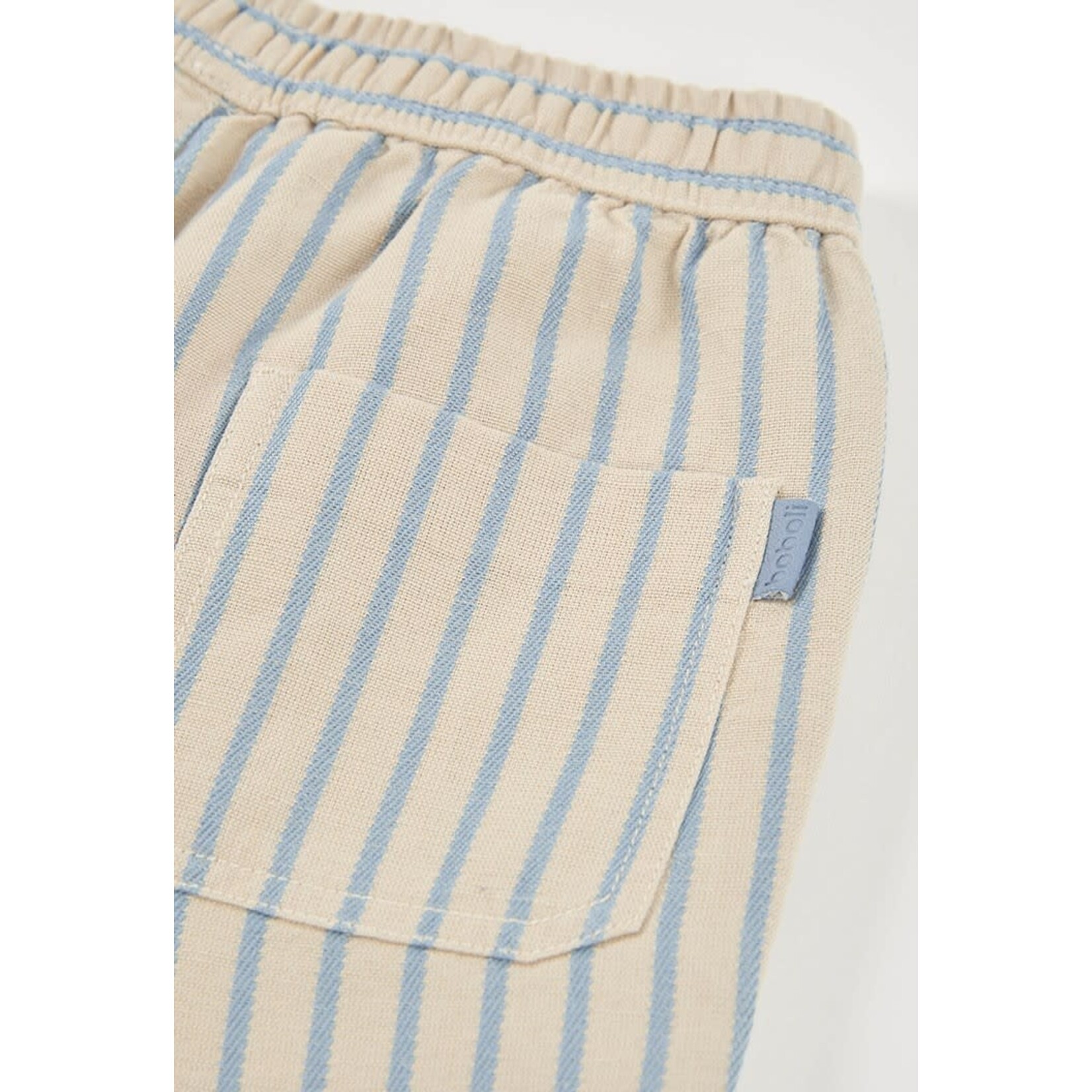 Boboli Boboli Linen bermuda shorts for boy -BCI stripes 833015
