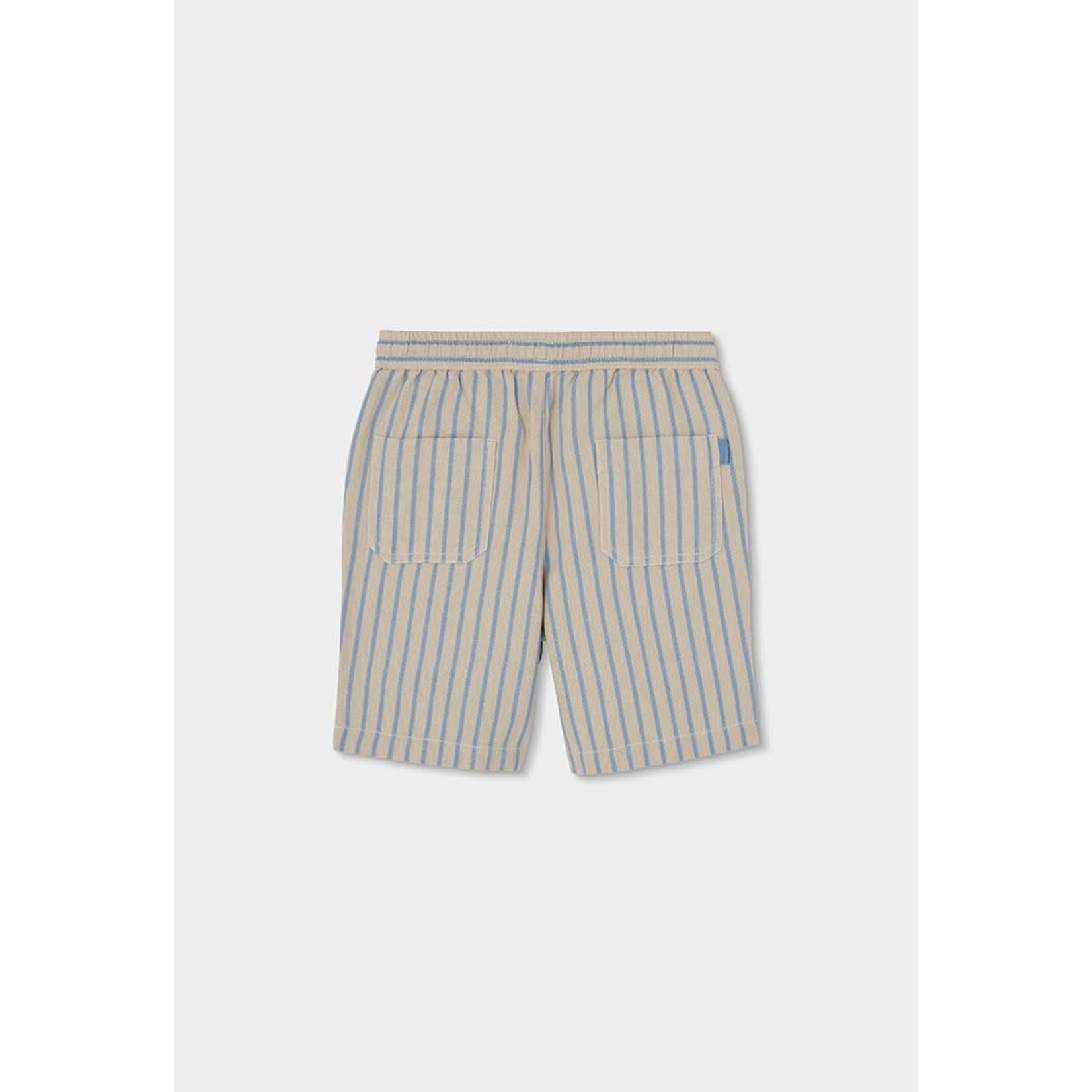 Boboli Boboli Linen bermuda shorts for boy -BCI stripes 833015