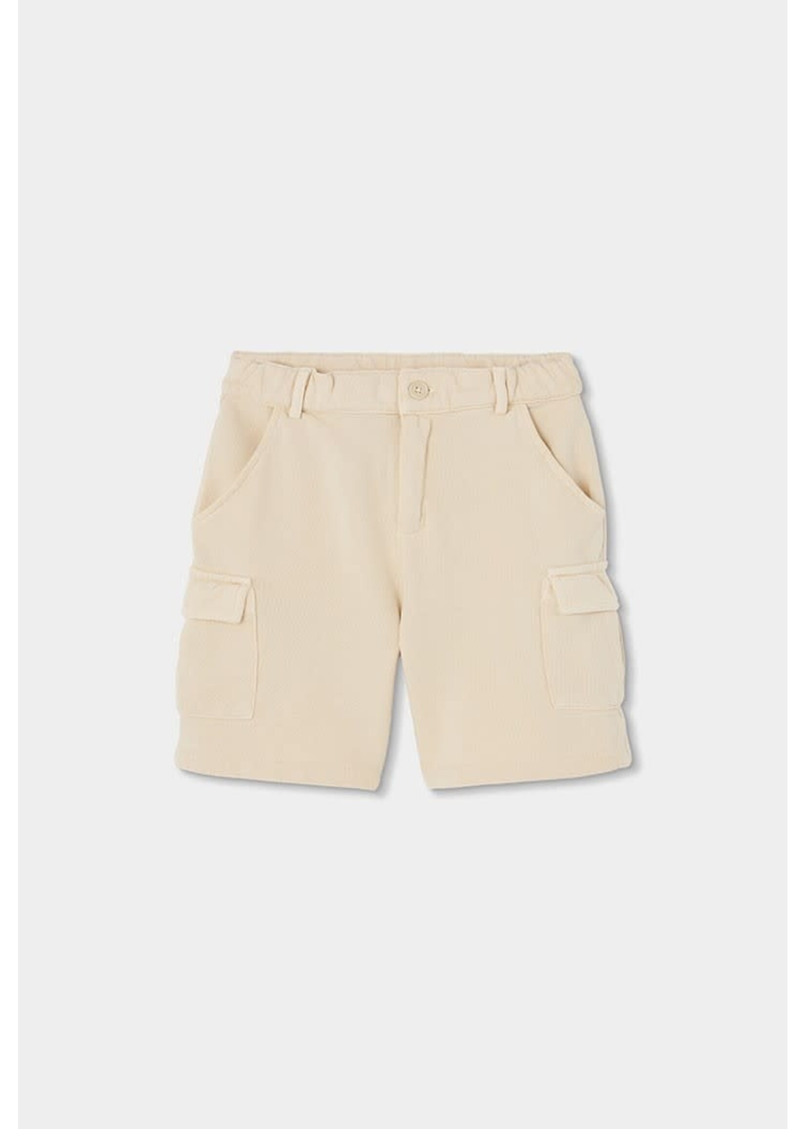 Boboli Boboli Fleece bermuda shorts for boy -BCI beige 833048B