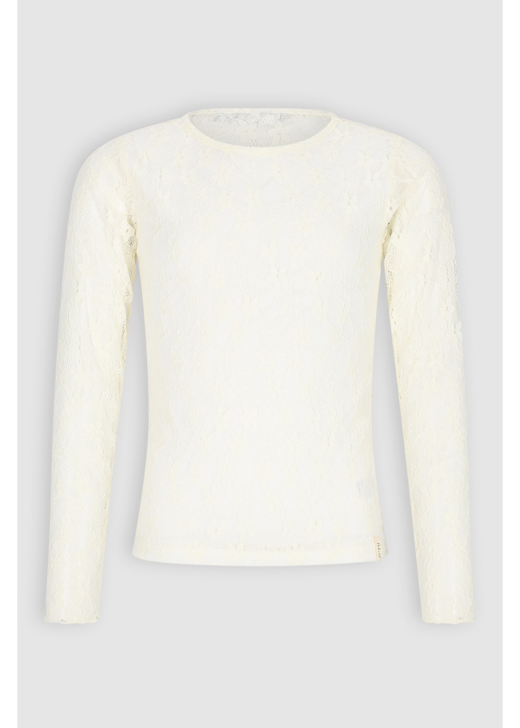 Nobell Nobell Kaya Lace Tshirt long sleeve Q602-3403 Pearled Ivory