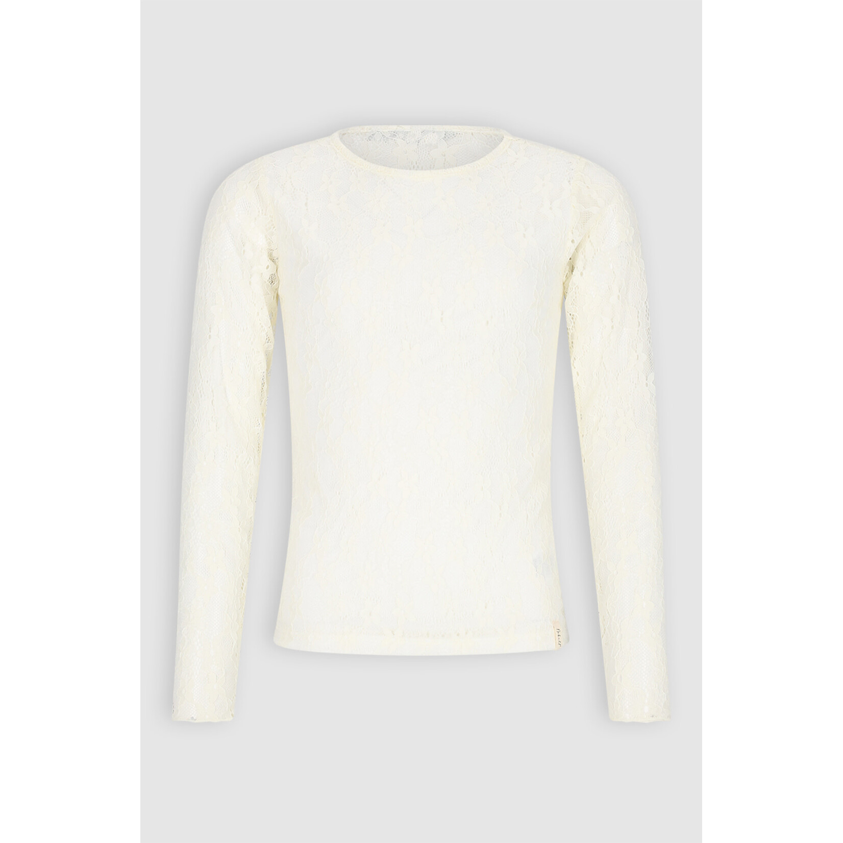 Nobell Nobell Kaya Lace Tshirt long sleeve Q602-3403 Pearled Ivory