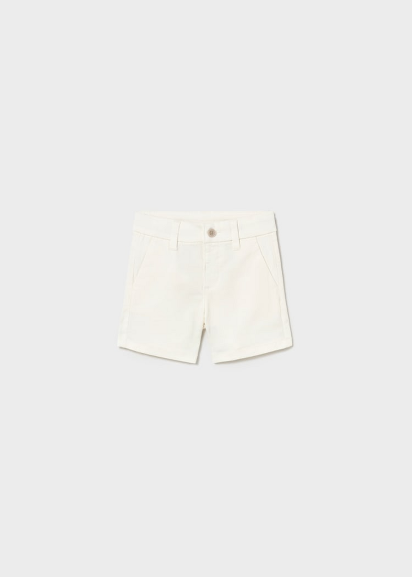 Mayoral Mayoral Basic chino twill shorts Cream - 26 00207B