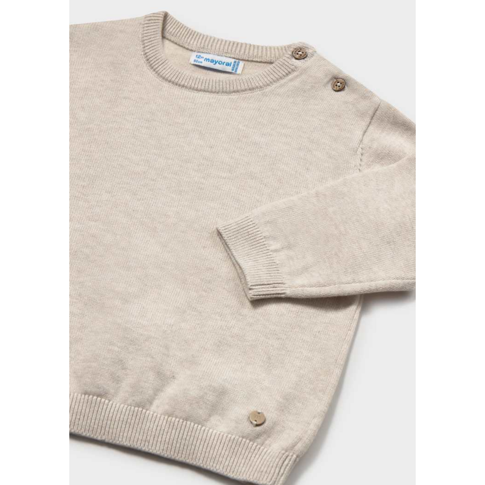 Mayoral Mayoral Basic cotton jumper Oat vig - 26 00303B