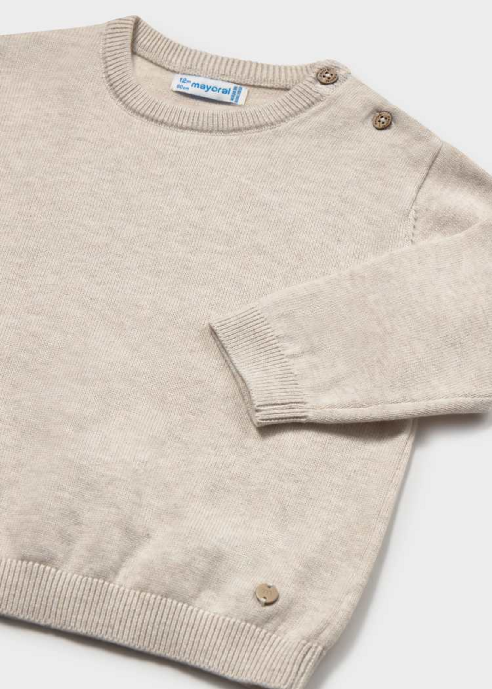 Mayoral Mayoral Basic cotton jumper Oat vig - 26 00303B