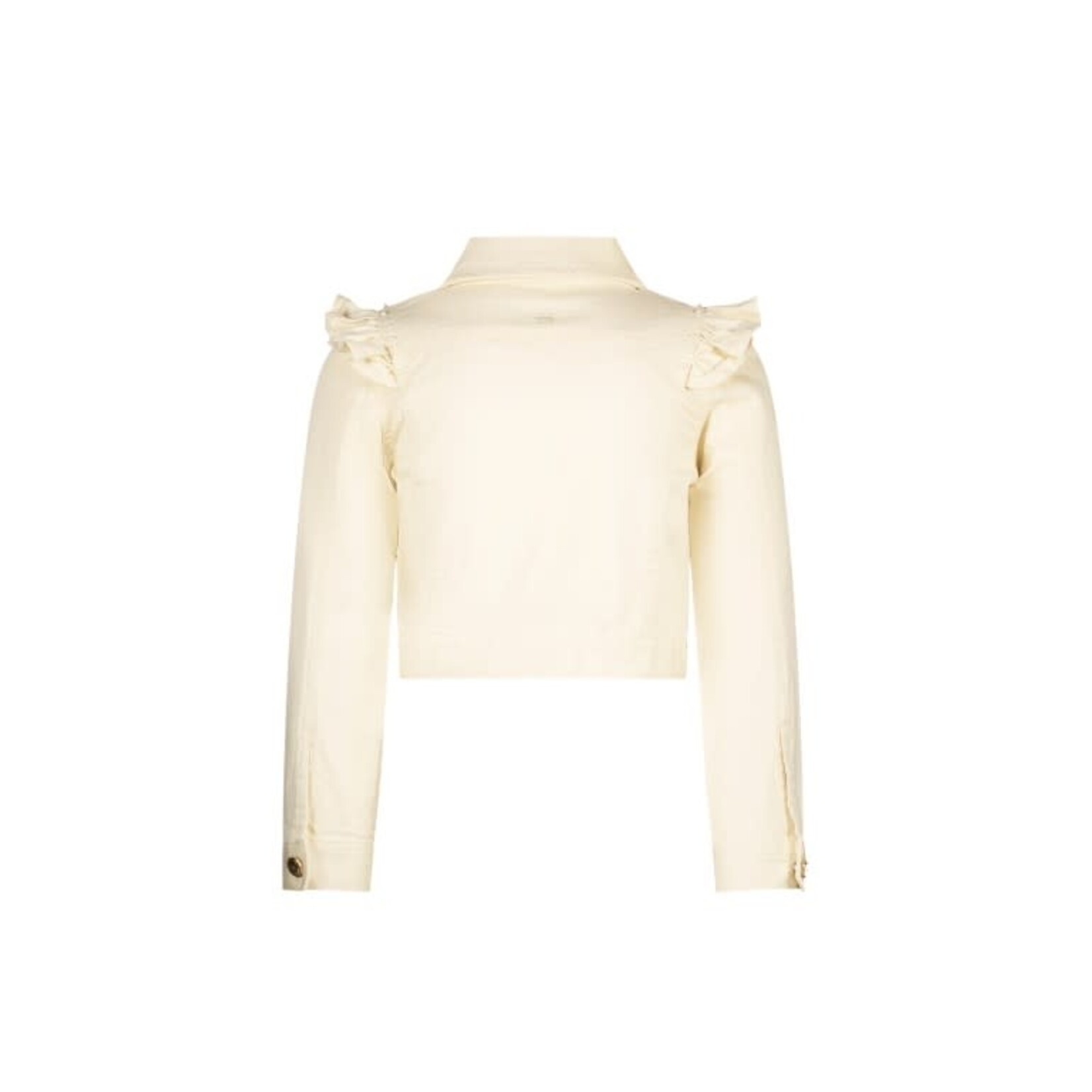 Le Chic Le Chic ALYSUM ruffle denim jacket C411-5180 Pearled Ivory