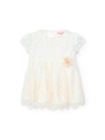 Boboli Boboli Tulle dress embroidery for baby -BCI off white 701053