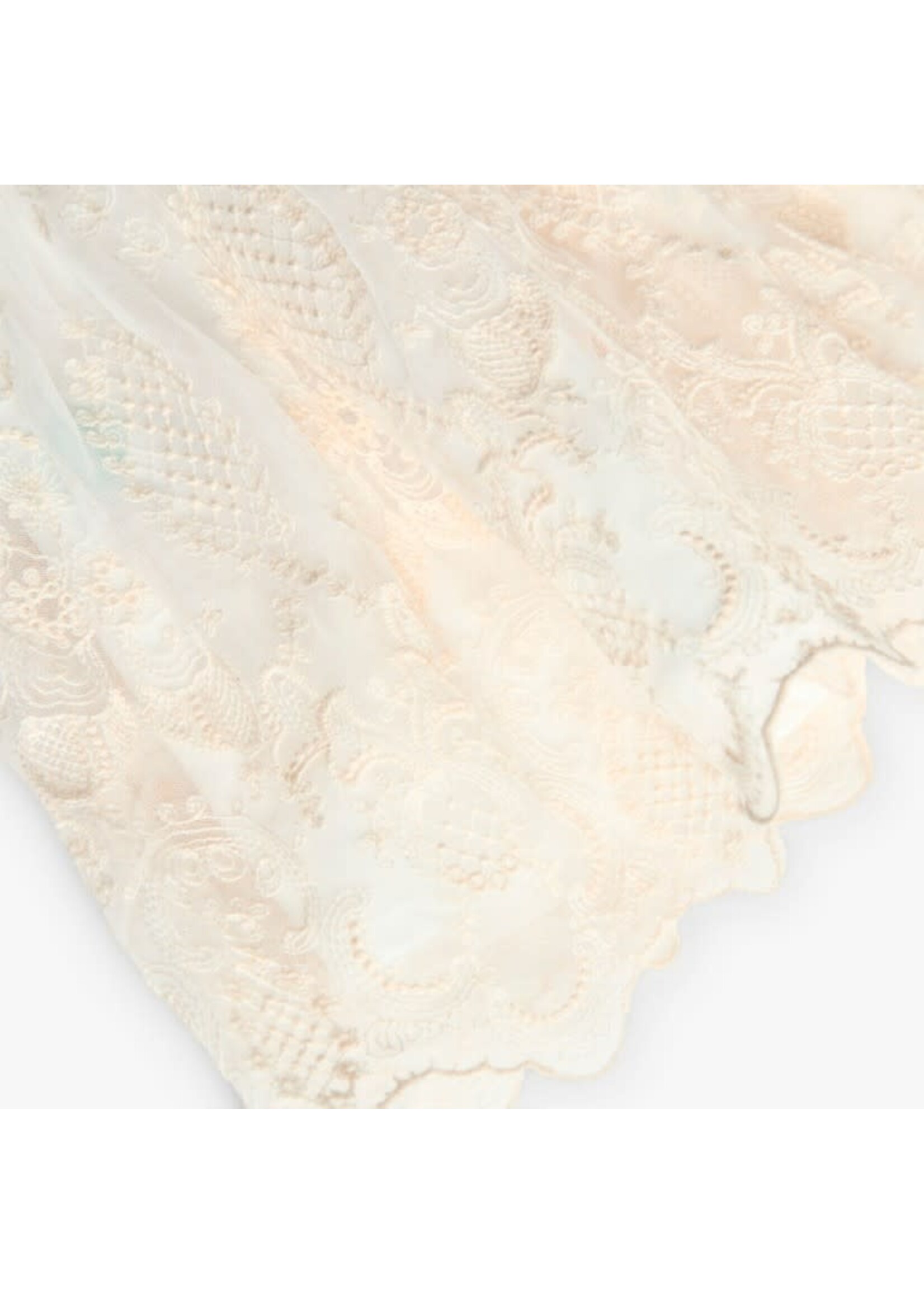 Boboli Boboli Tulle dress embroidery for baby -BCI off white 701053