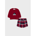 Mayoral Mayoral Shorts with leotard set Red - 21 02225