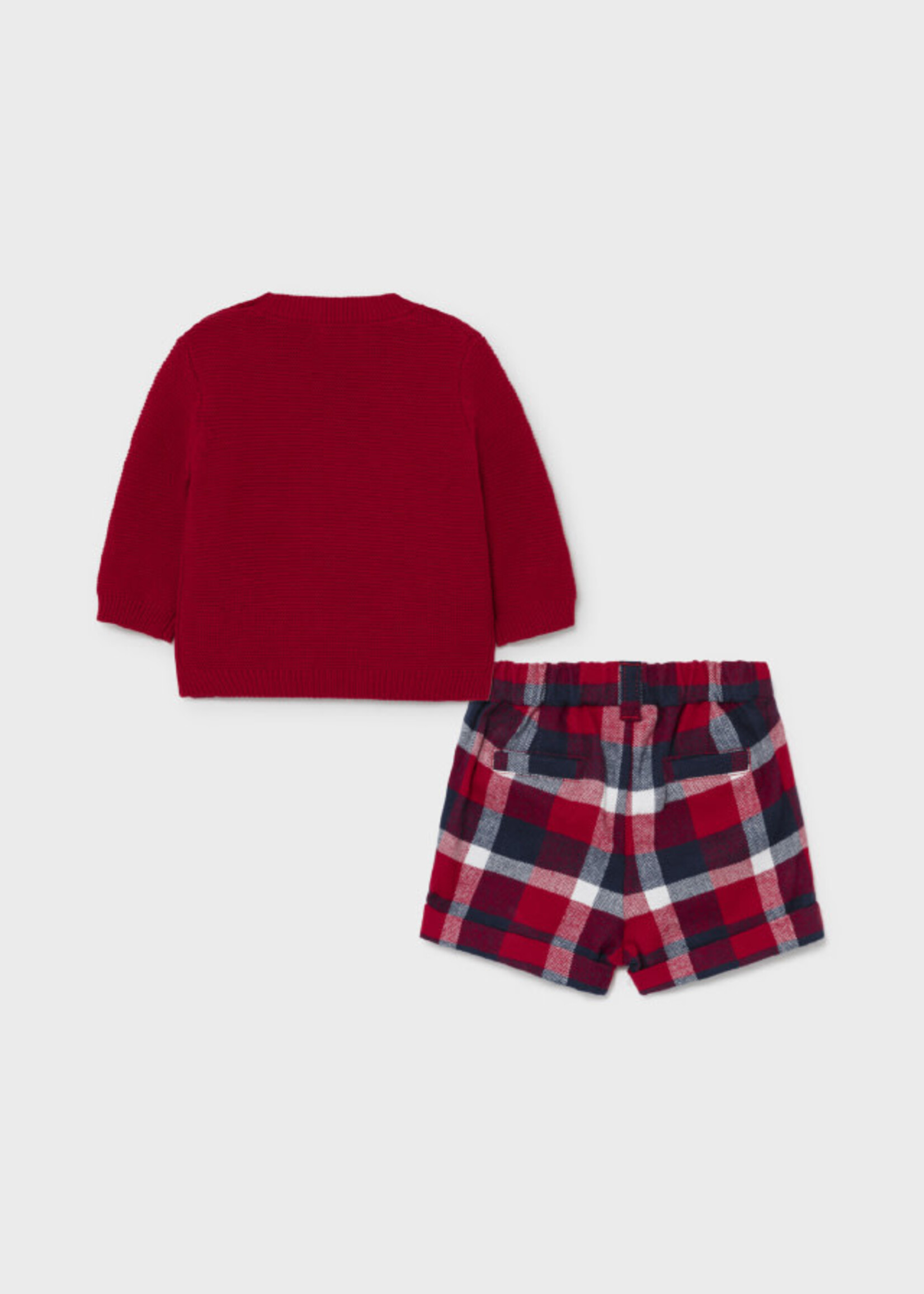 Mayoral Mayoral Shorts with leotard set Red - 21 02225