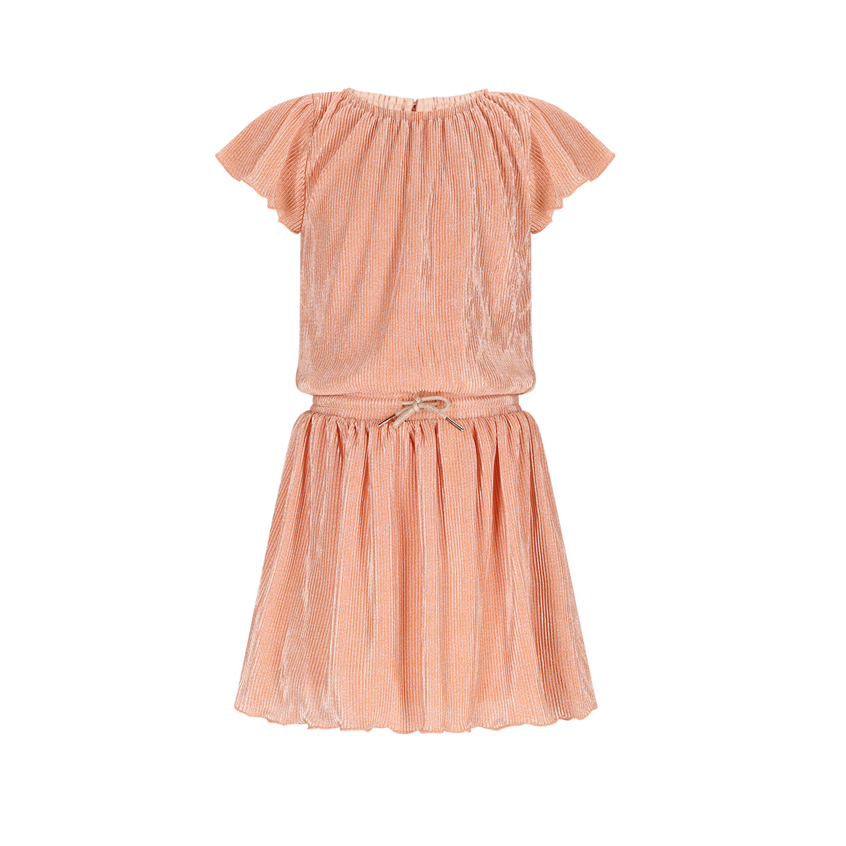 NoNo NoNo Mena Plisse Dress N602-5800 Pale Blush Pink