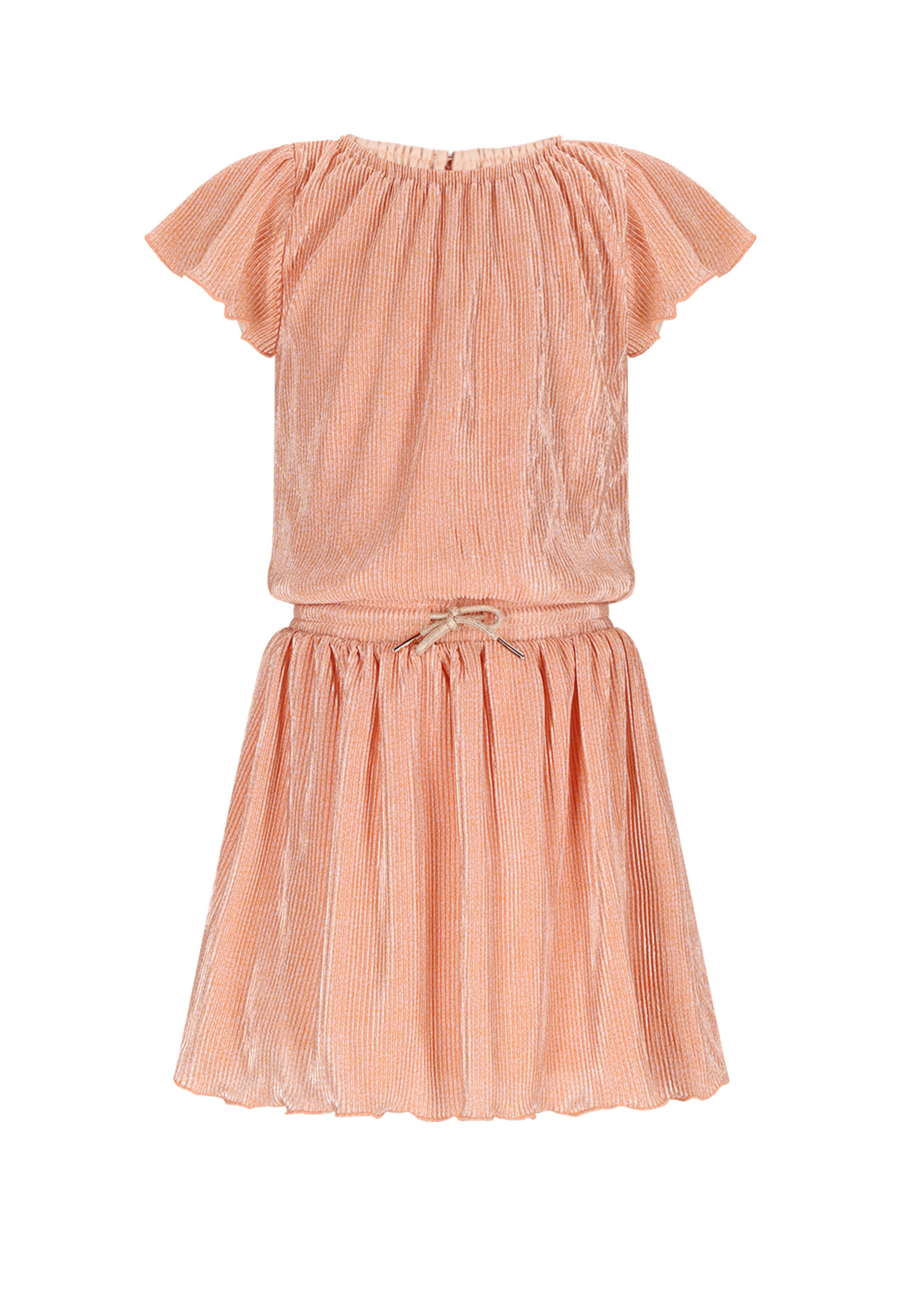 NoNo NoNo Mena Plisse Dress N602-5800 Pale Blush Pink