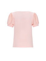 NoNo NoNo Kyoto Ribjersey Top with puffed sleeves N602-5403 Pale Blush Pink