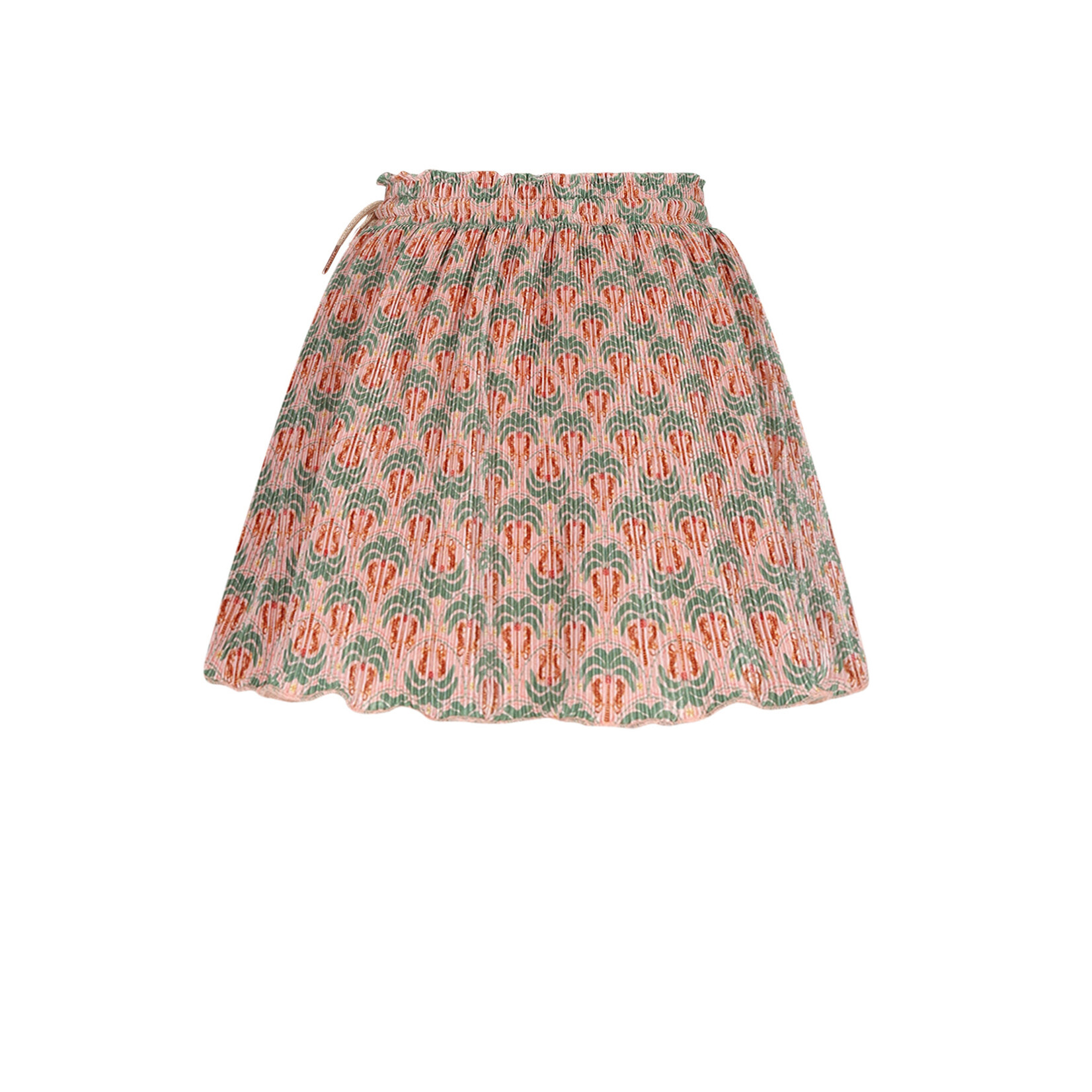NoNo NoNo Norah Printed Plisse Skirt N602-5701 Sage Green