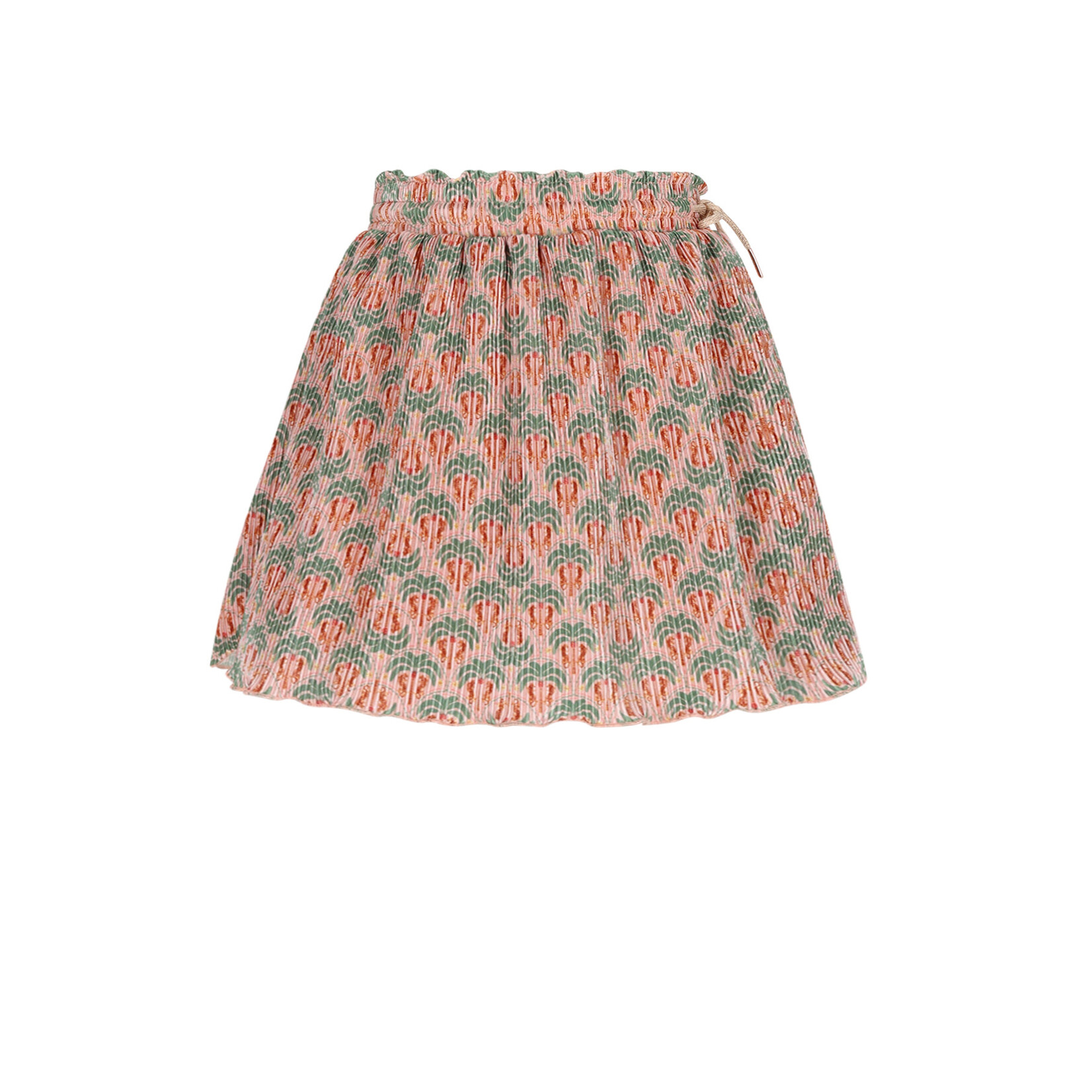 NoNo NoNo Norah Printed Plisse Skirt N602-5701 Sage Green