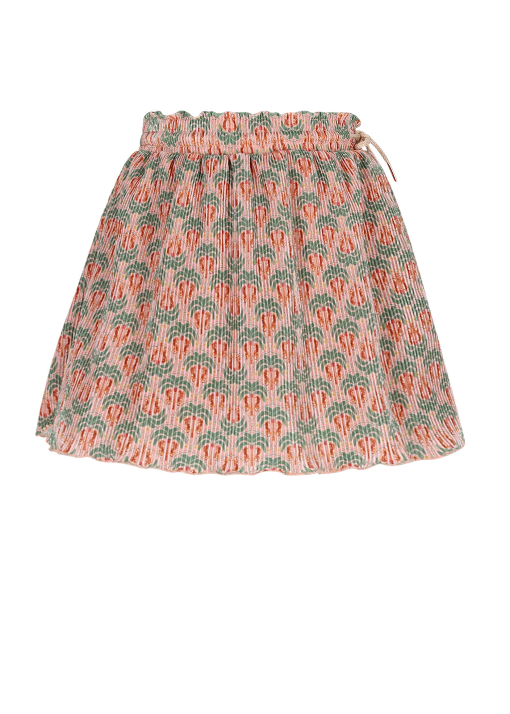 NoNo NoNo Norah Printed Plisse Skirt N602-5701 Sage Green