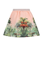 NoNo NoNo Ninu Seersucker Border Printed Skirt N602-5705 Pale Blush Pink