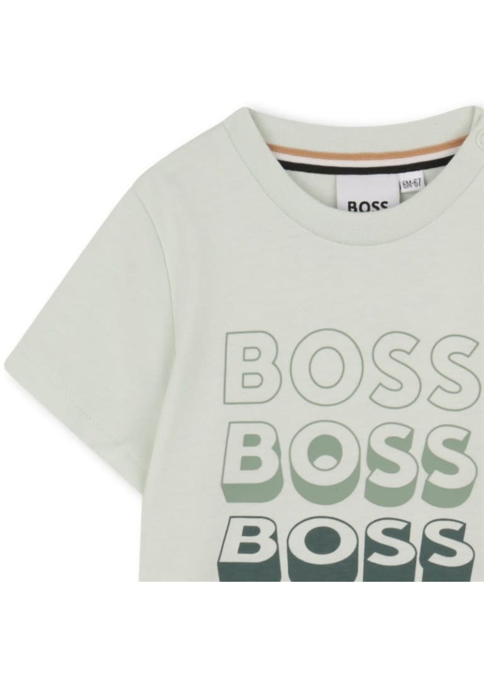 Boss Boss T-SHIRT KORTE MOUWEN J52889 SPRUIT GROEN