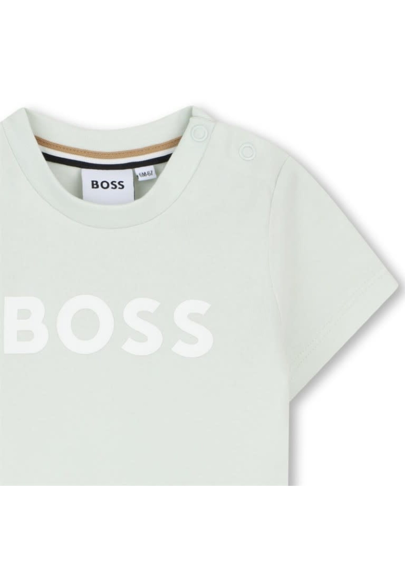Boss Boss T-SHIRT KORTE MOUWEN J52712 SPRUIT GROEN-B